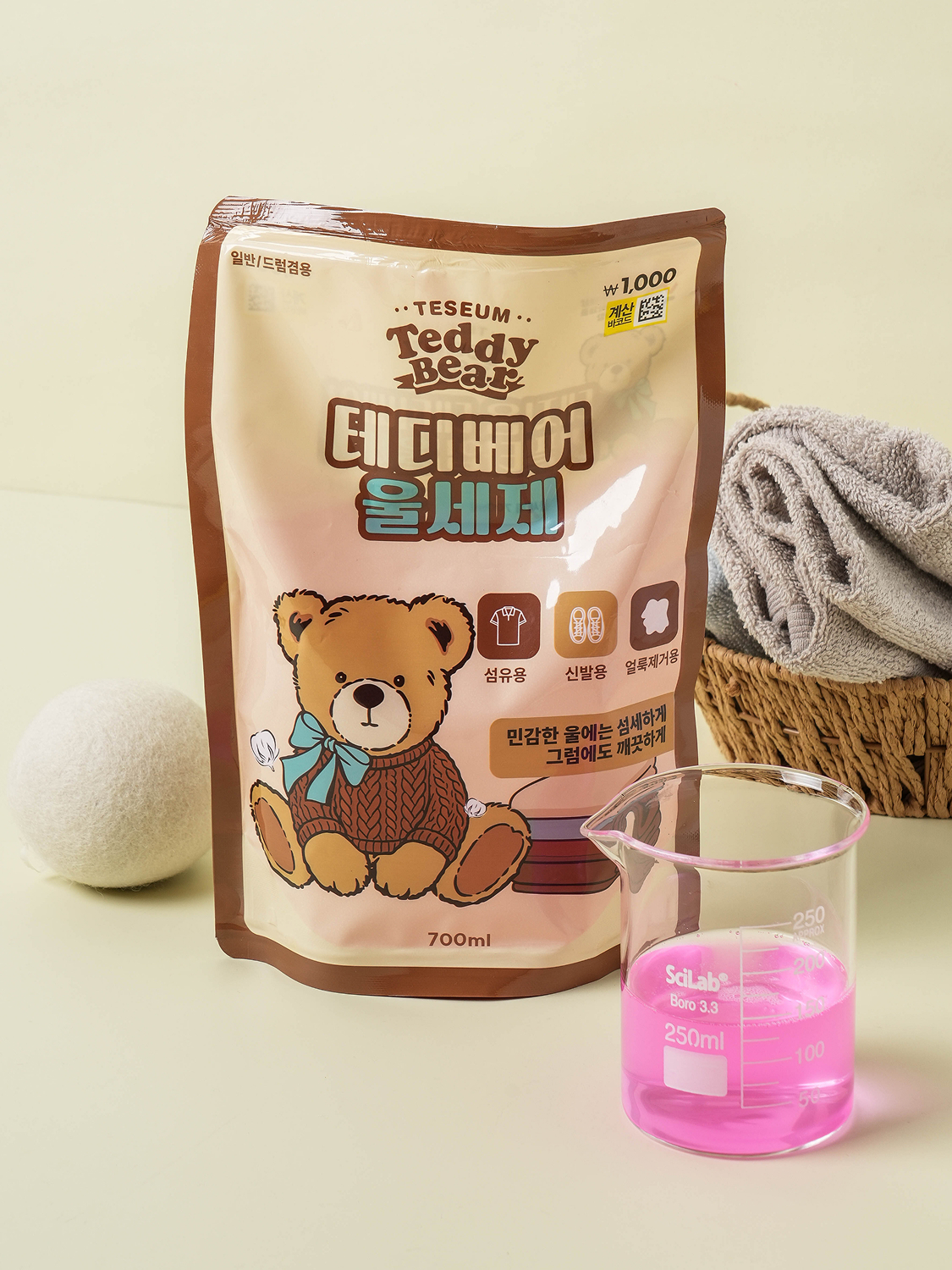 Средство для стирки шерсти Teddy Bear (сменное) 700 мл