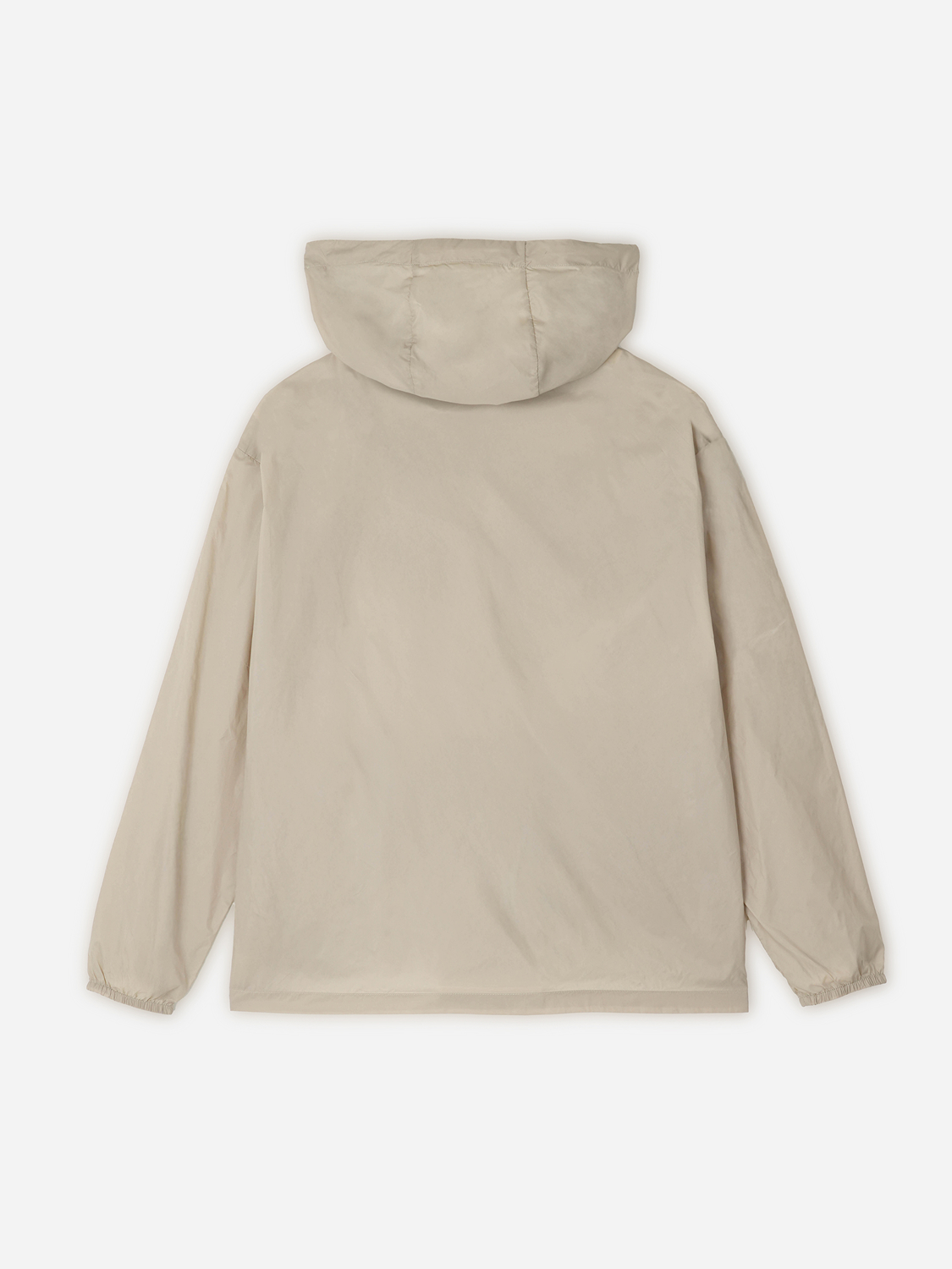 Нейлоновая ветровка с капюшоном XL/2XL светло-коричневая