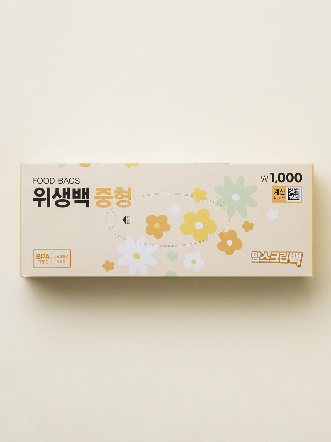 봄꽃 맘스크린 위생백 중형 125매입