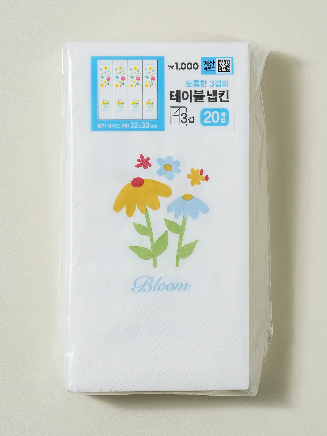 봄꽃 직사각 냅킨 16.5 X 8.5 cm