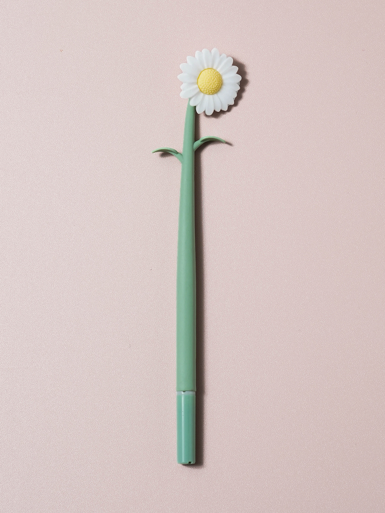 봄꽃 흔들흔들 꽃 장식 중성펜 0.5 mm 검정