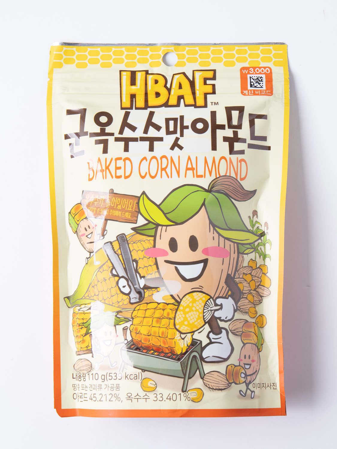 Миндаль HBAF со вкусом жареной кукурузы 110 г