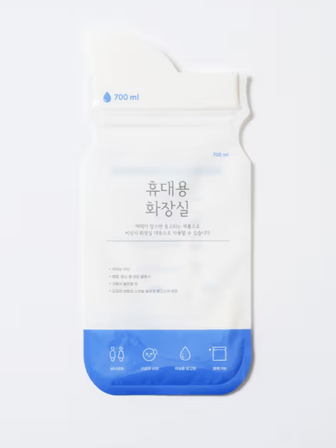 여행용 소변 봉투 2개입