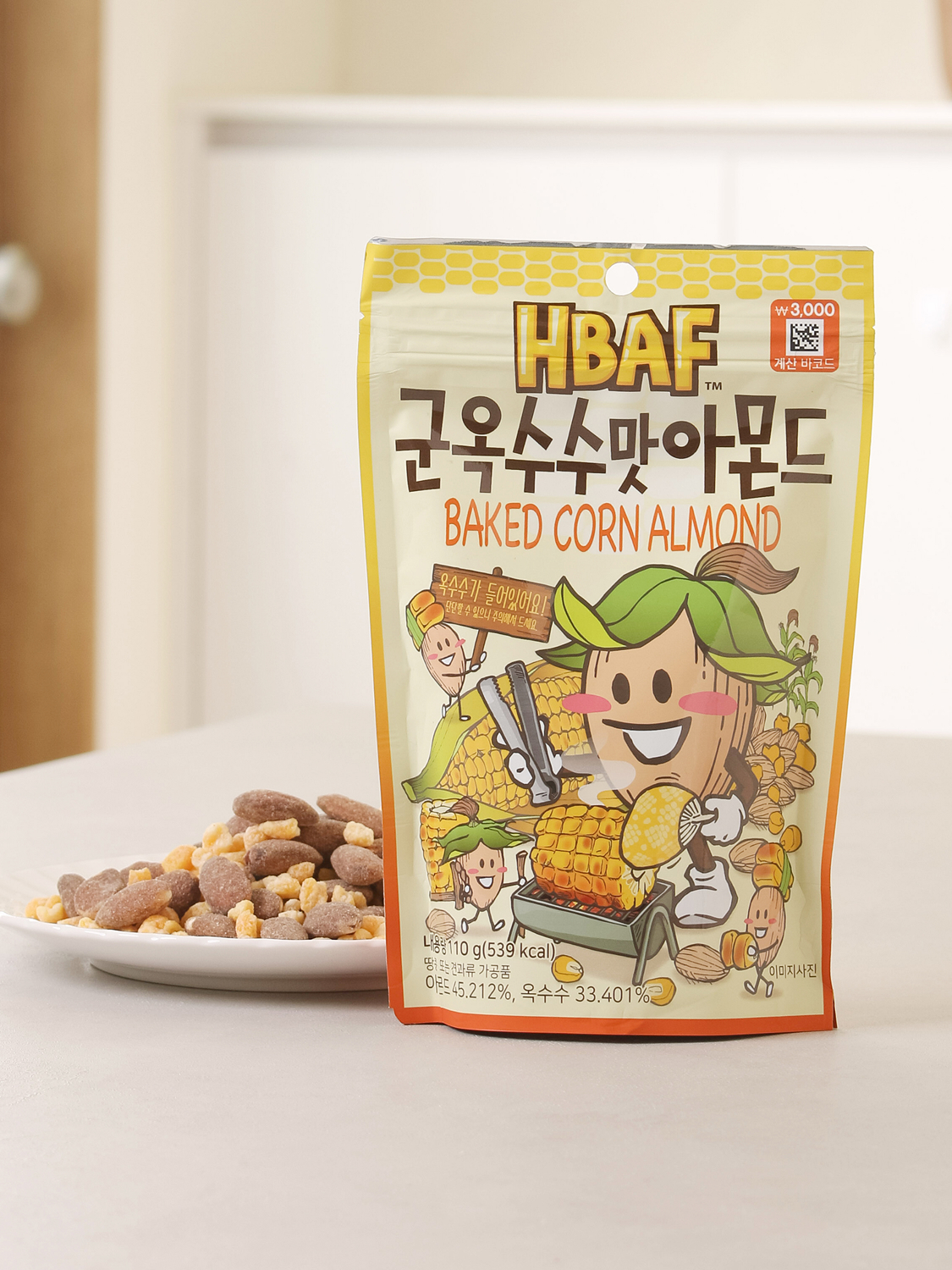 Миндаль HBAF со вкусом жареной кукурузы 110 г