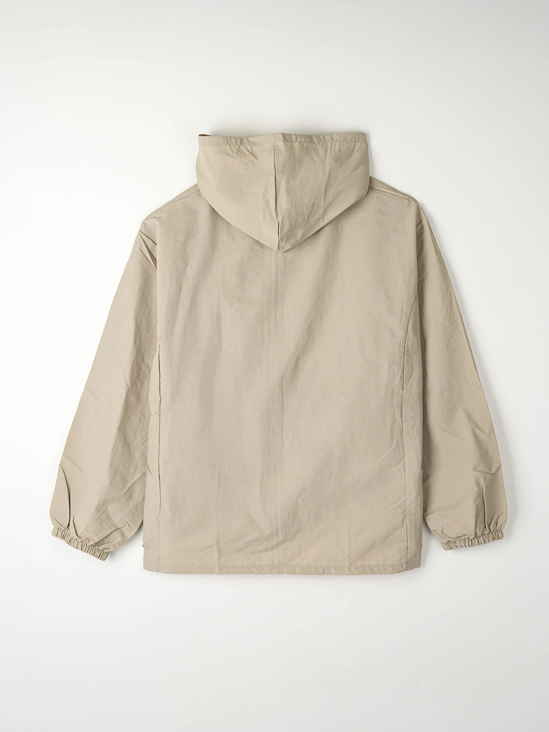 나일론 후드 집업 바람막이 XL/2XL 베이지