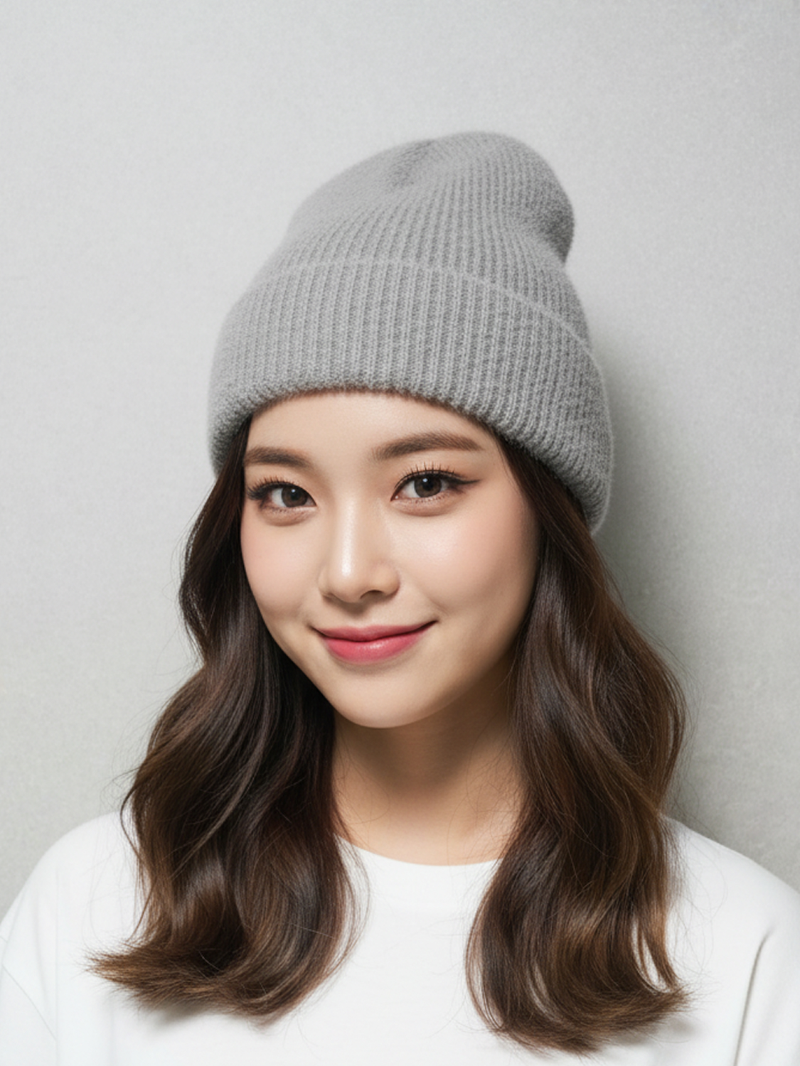 보들보들 퍼 비니 그레이