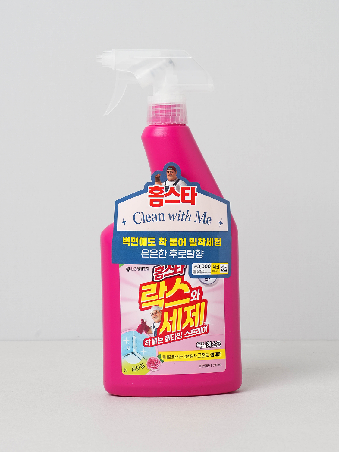 홈스타 착 붙는 분사 락스 700 ml 후로랄향