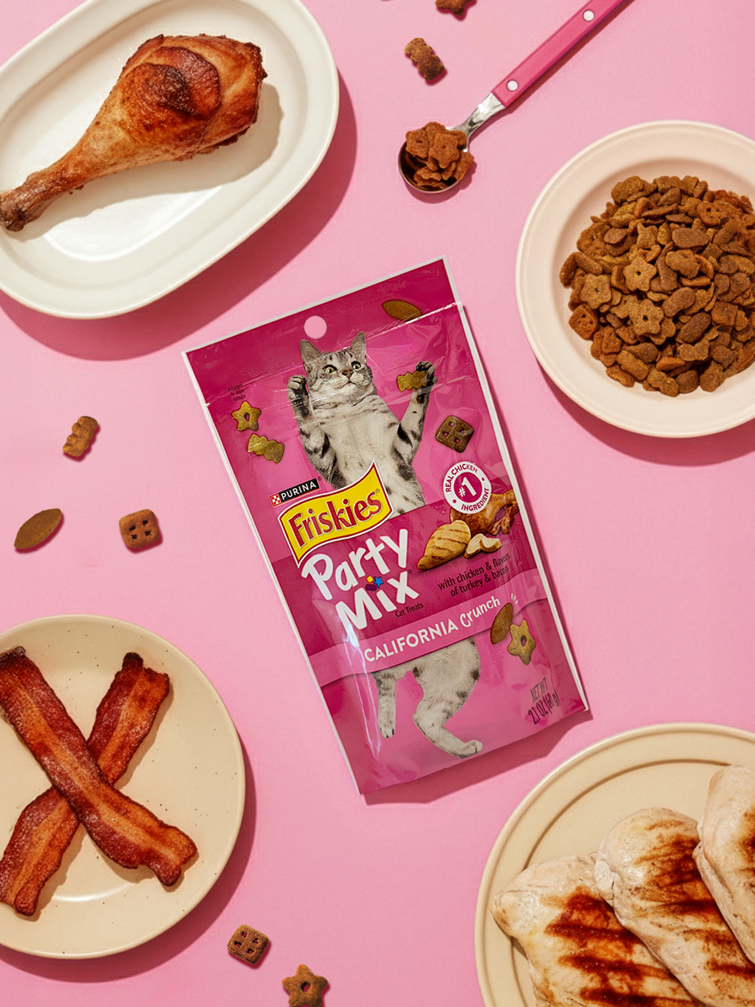 [Питомец] Friskies Party Mix Калифорния 60 г