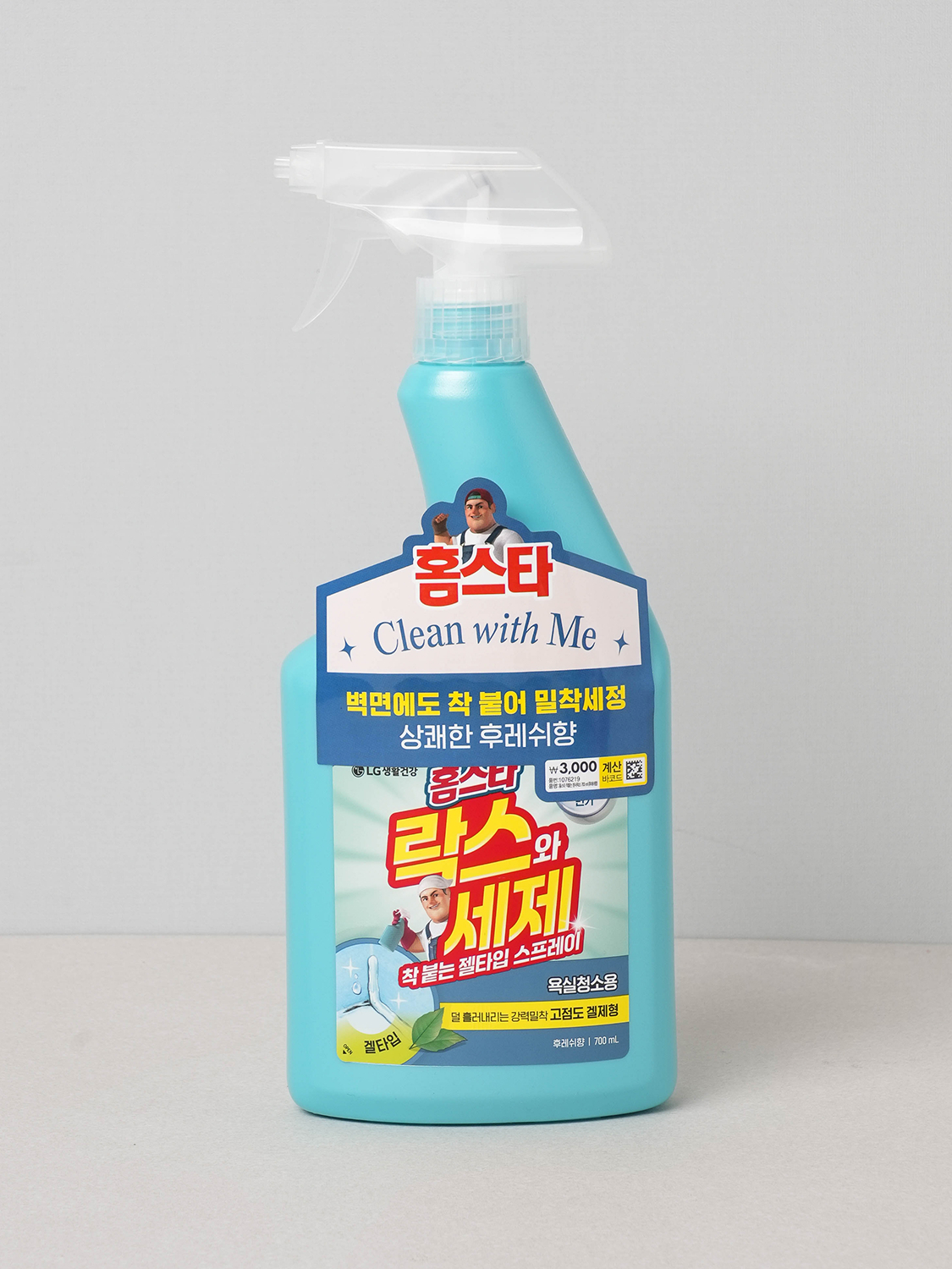 홈스타 착 붙는 분사 락스 700 ml 후레쉬향