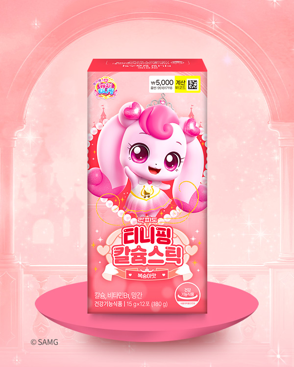 락피도 티니핑 칼슘스틱 12포 12일분 X 10박스
