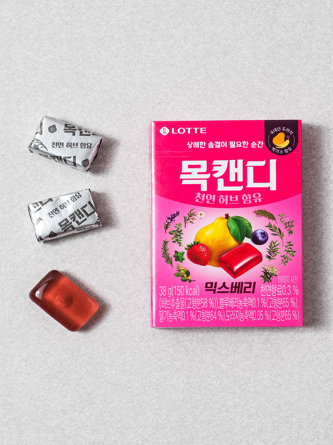 롯데 목캔디 믹스베리 38 g
