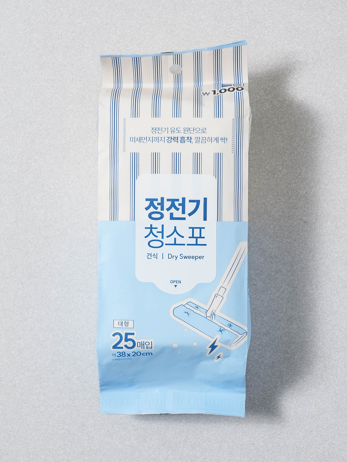 매직브라이트 건식 대형 청소포 38 X 20 cm 25매입