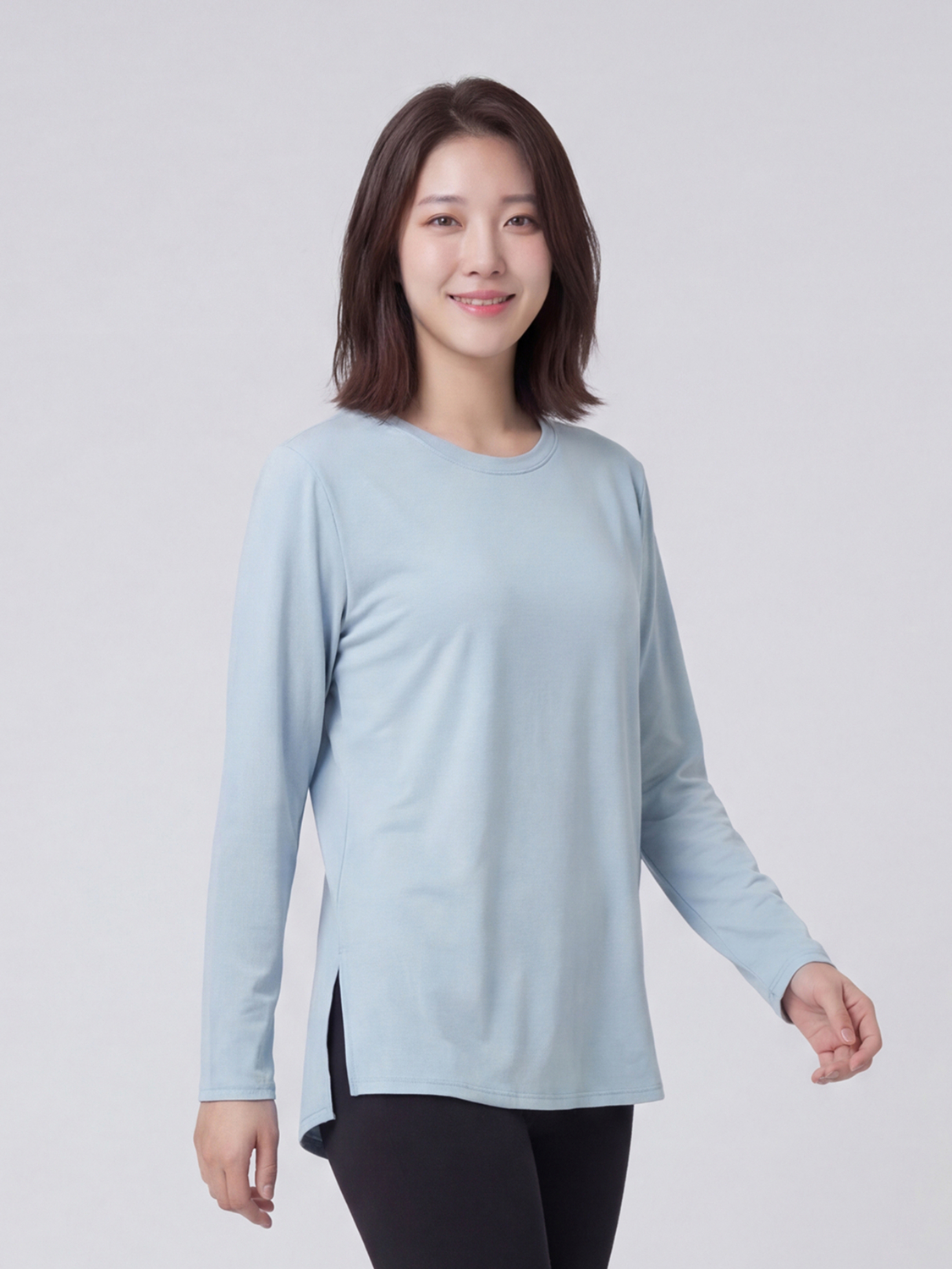 [여성]소로나 긴팔 루즈핏 L 블루