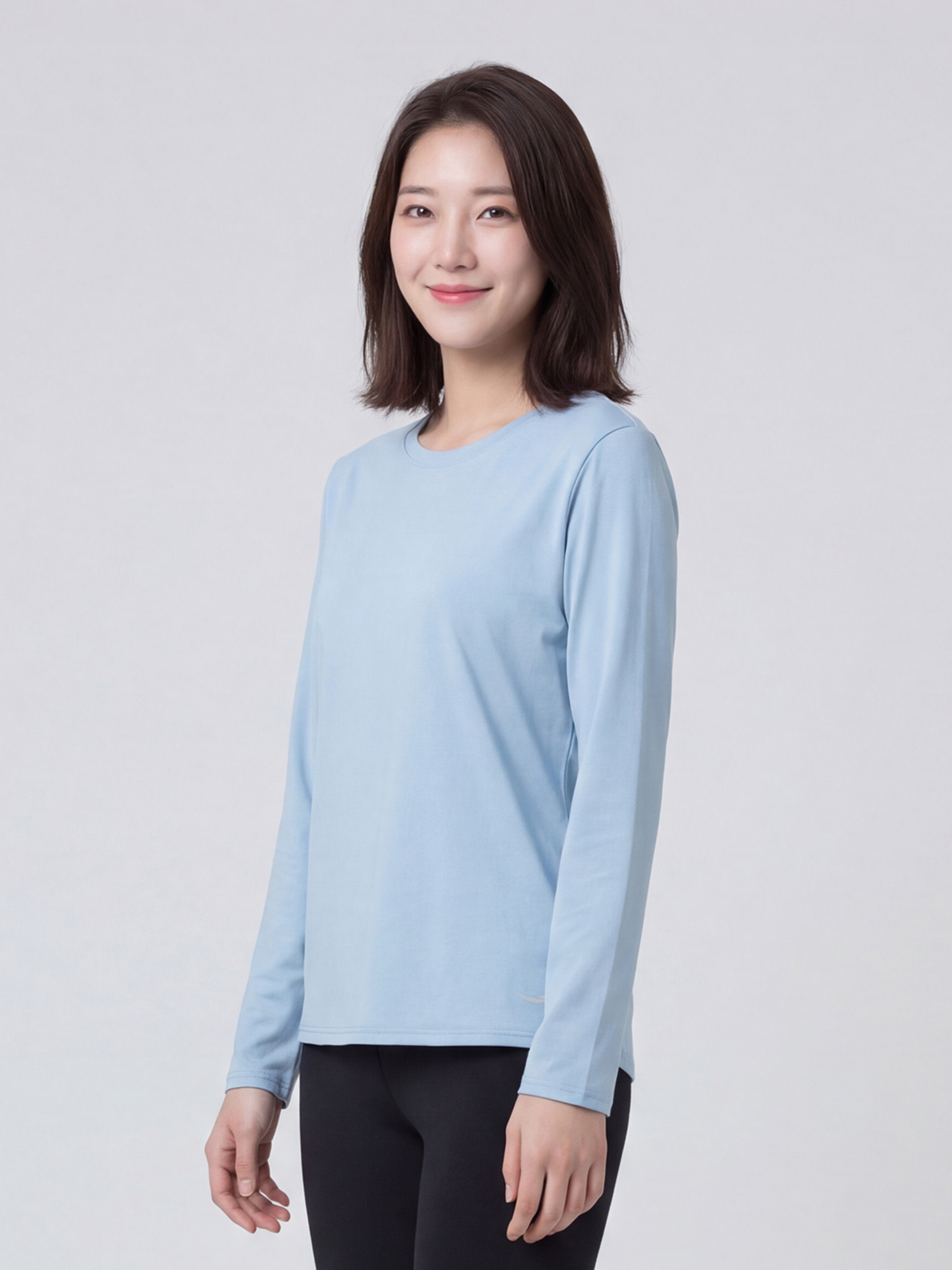 [여성]소로나 긴팔 스탠다드핏 100 블루