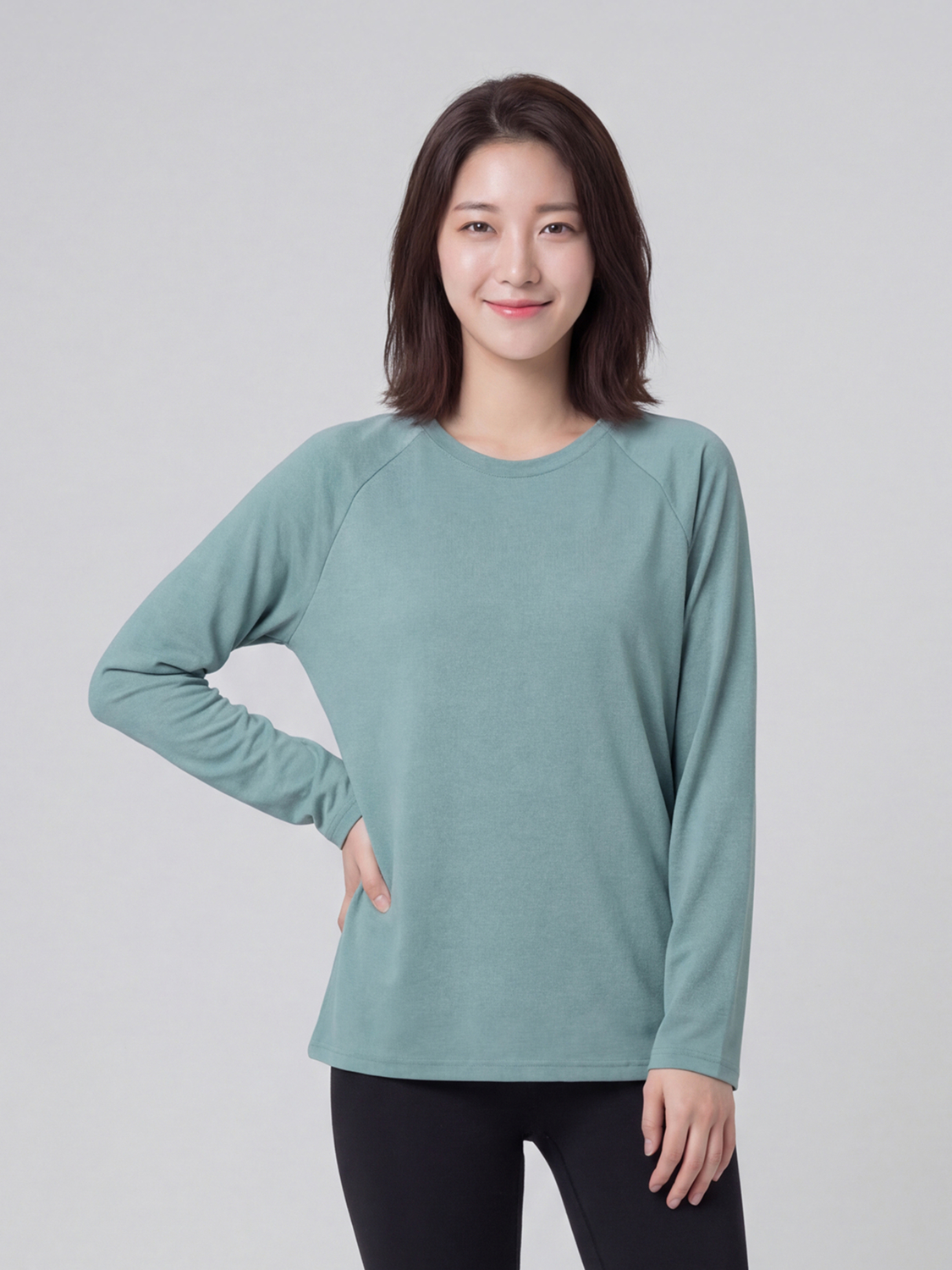 [공용]소로나 라글란 긴팔 티 L 그린