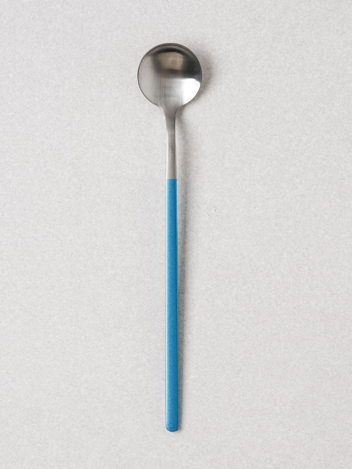 컬러 손잡이 롱 스푼 19.5 cm 블루