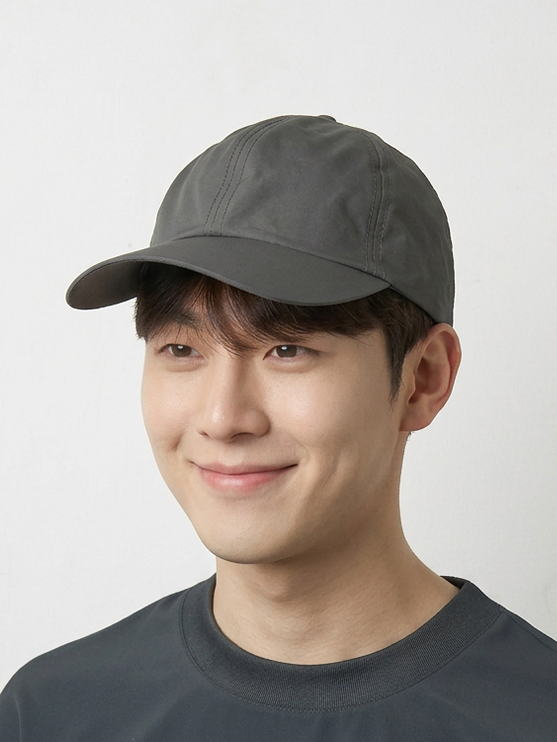 심플 경량 볼캡 차콜