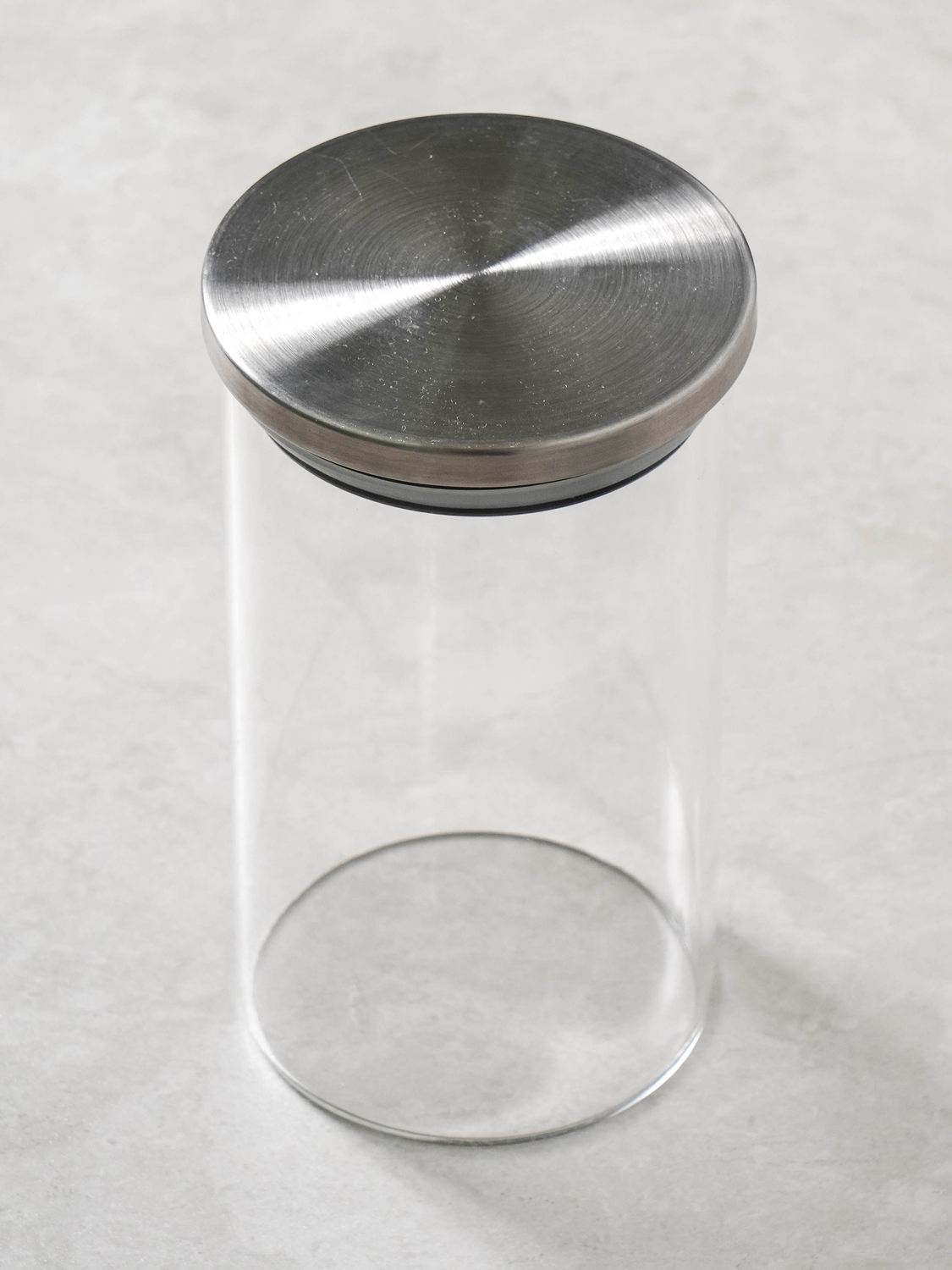 스테인리스 뚜껑 내열 유리 저장 용기 700 ml