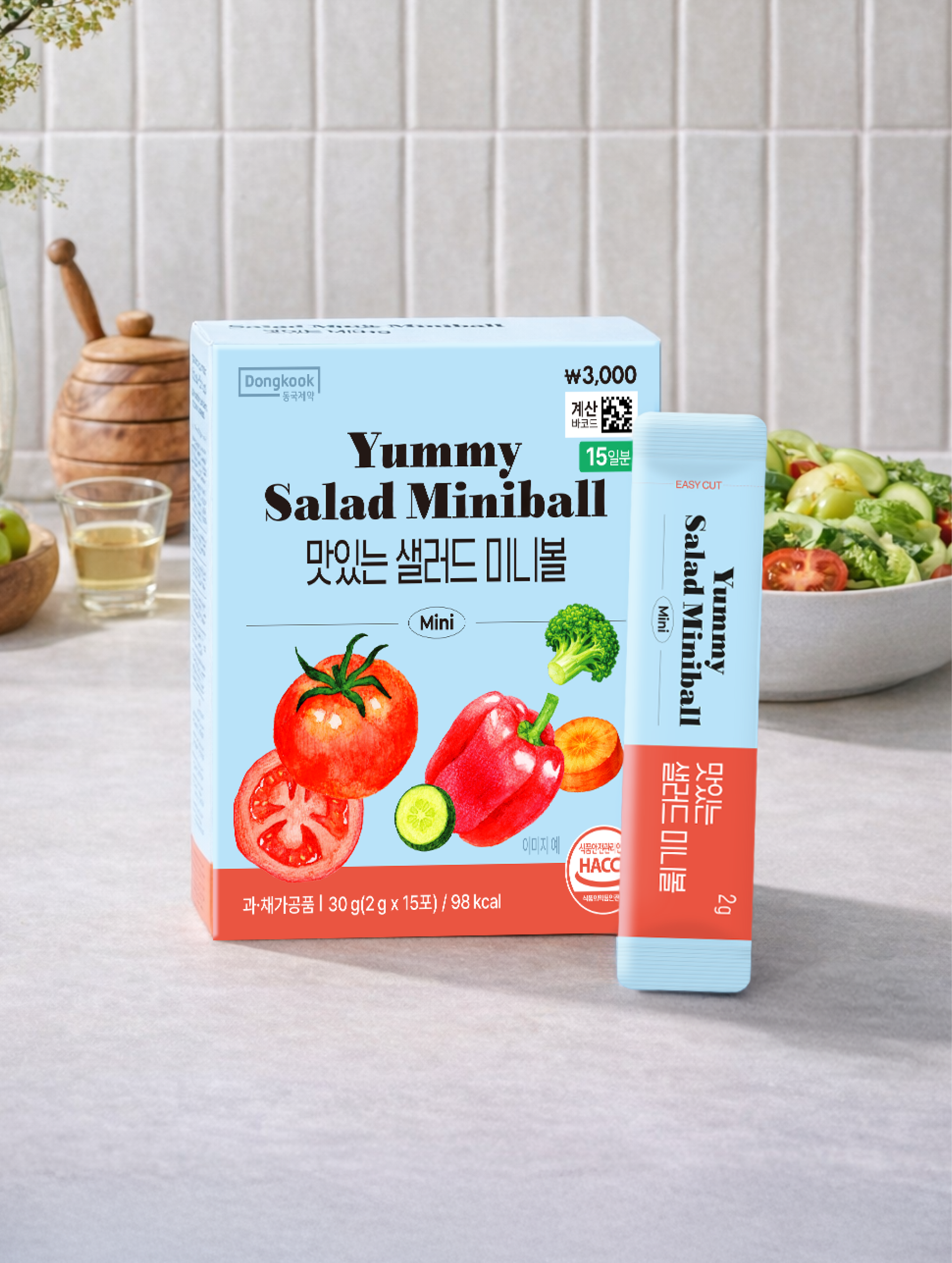 동국 맛있는 샐러드 미니볼 15포 15일분