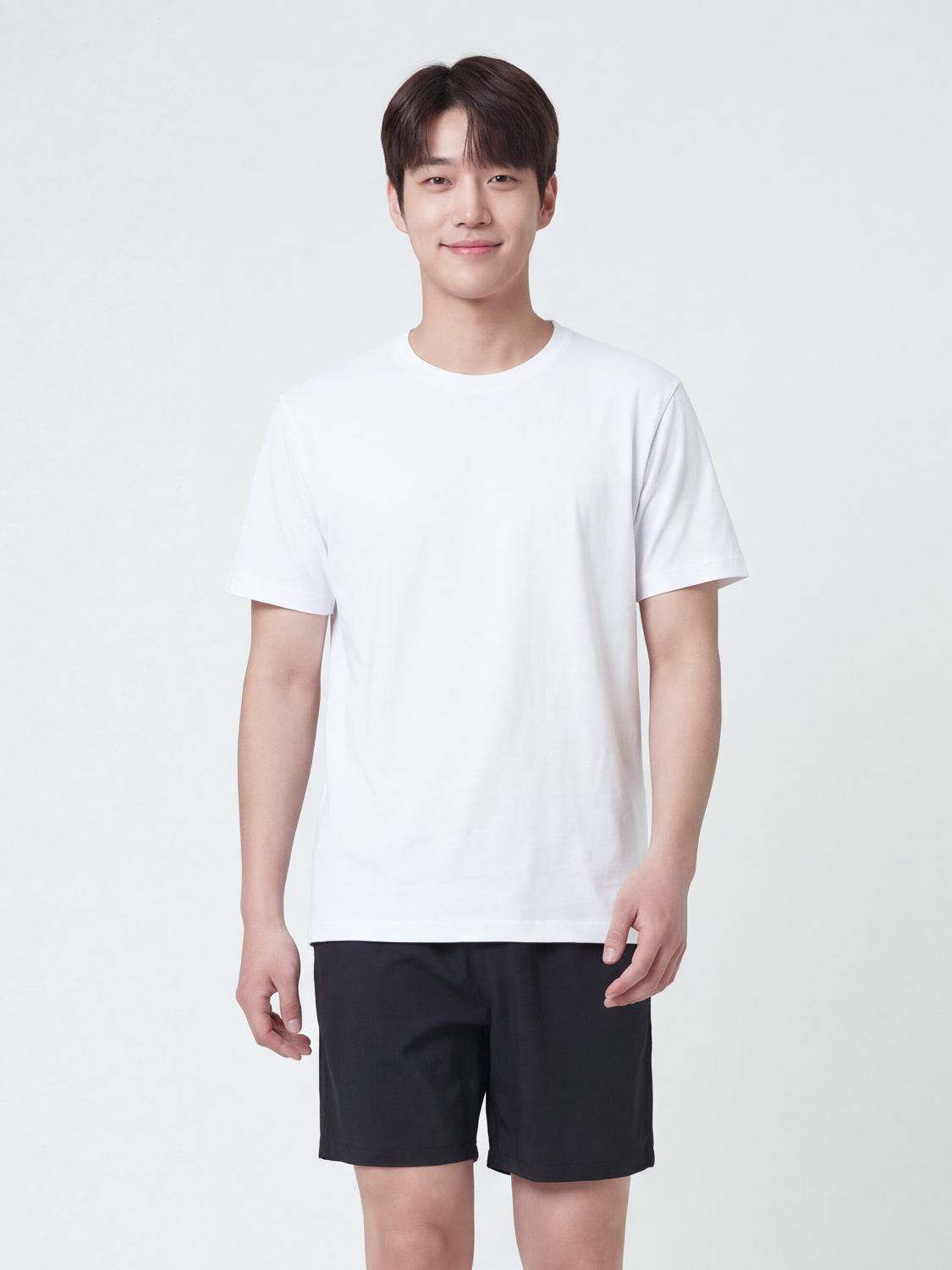 남성용 라이트 반바지(M)(블랙)