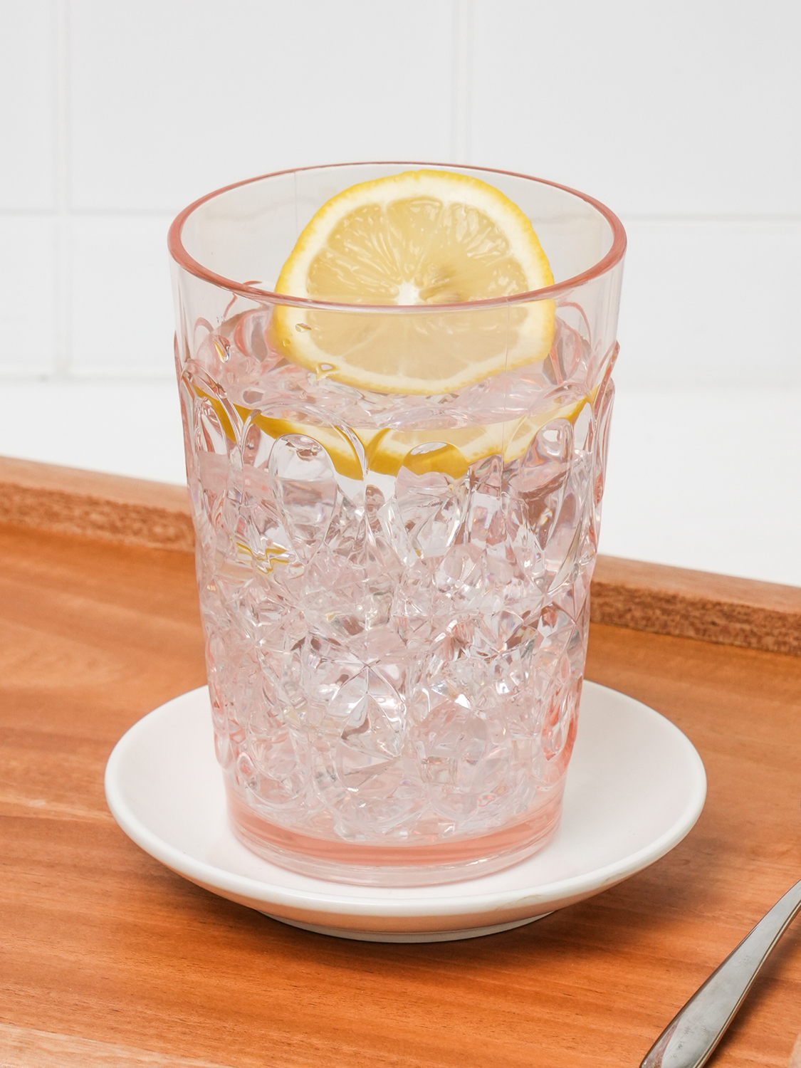 아크릴 무늬 컵 480 ml 핑크