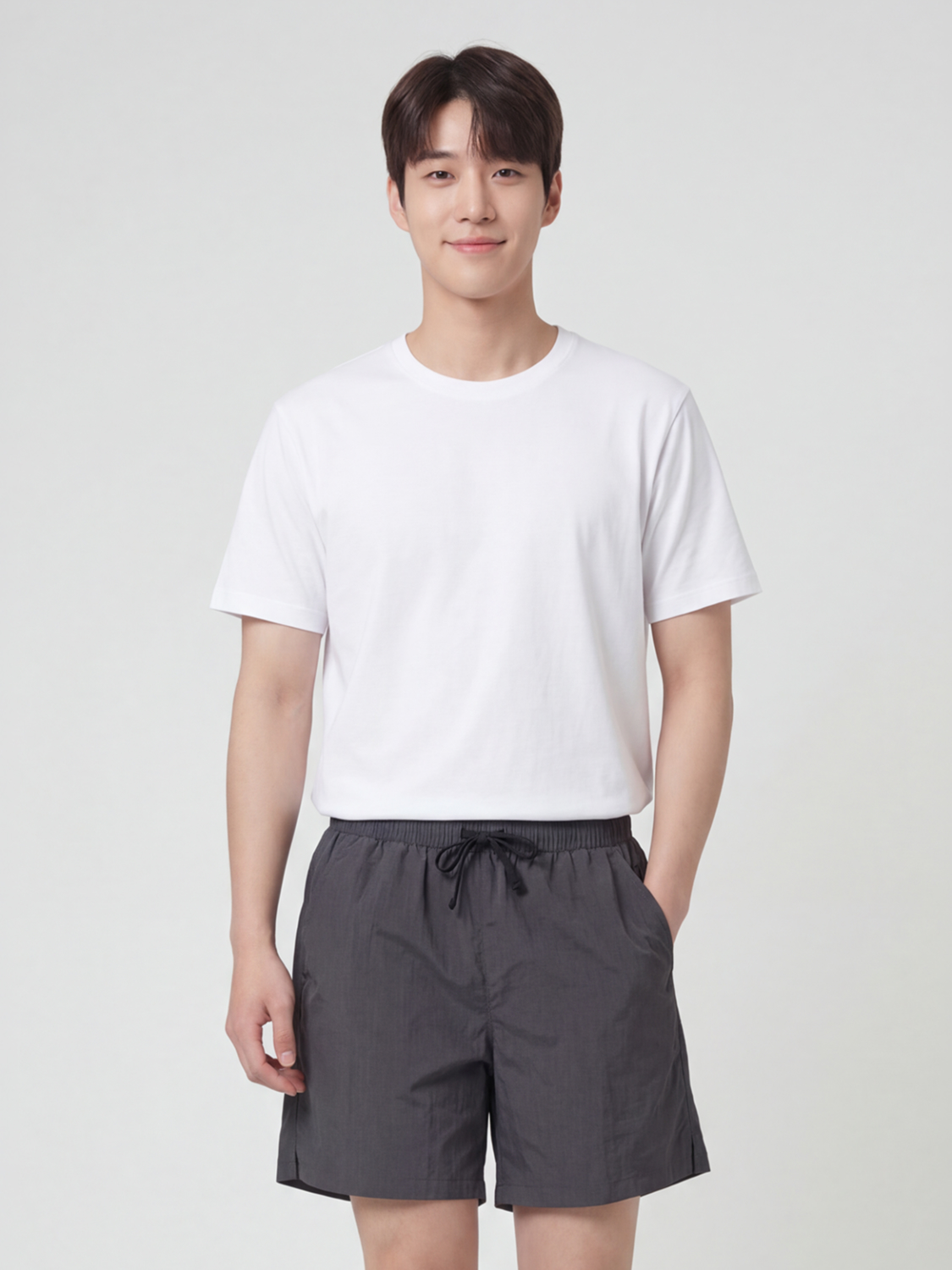 [공용] 나일론 반바지 L 딥그레이