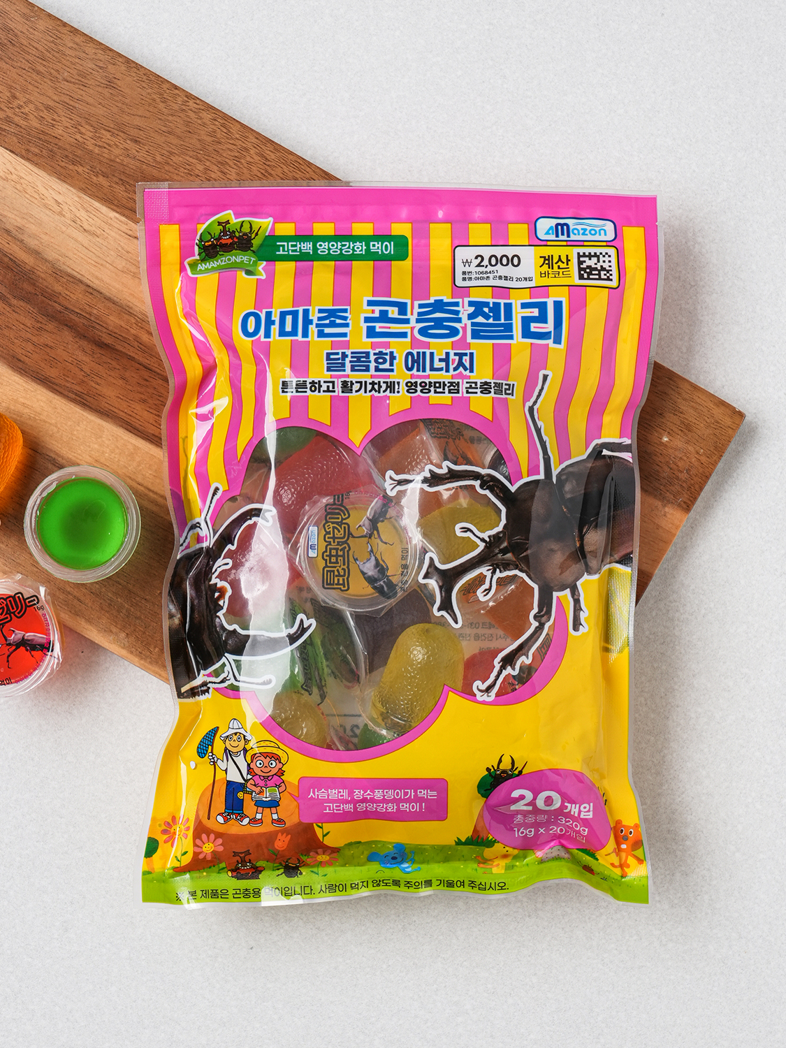[펫] 아마존 곤충 젤리 20개입
