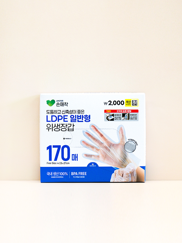 손애착 위생장갑 LDPE 170매입