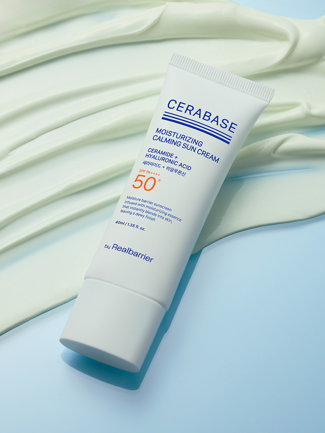 바이 리얼베리어 세라베이스 모이스처라이징 카밍 선크림 40 ml