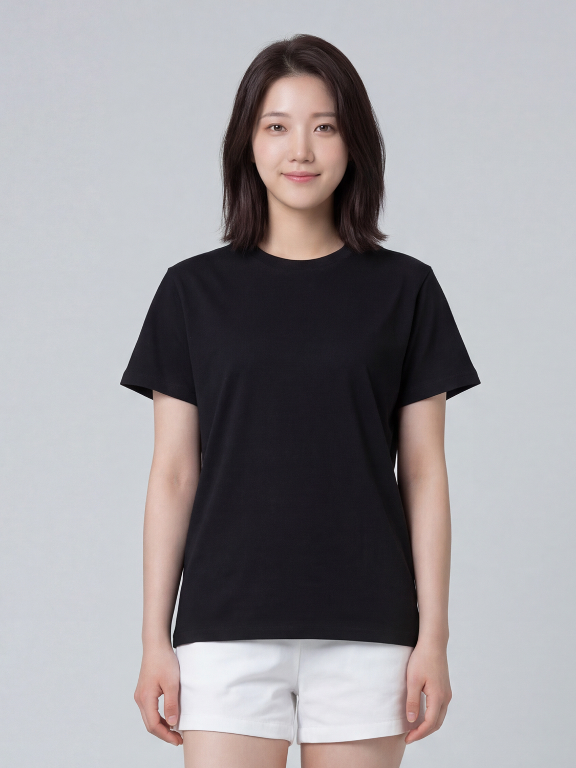 이지쿨코튼 레귤러핏 티셔츠(L)(블랙)