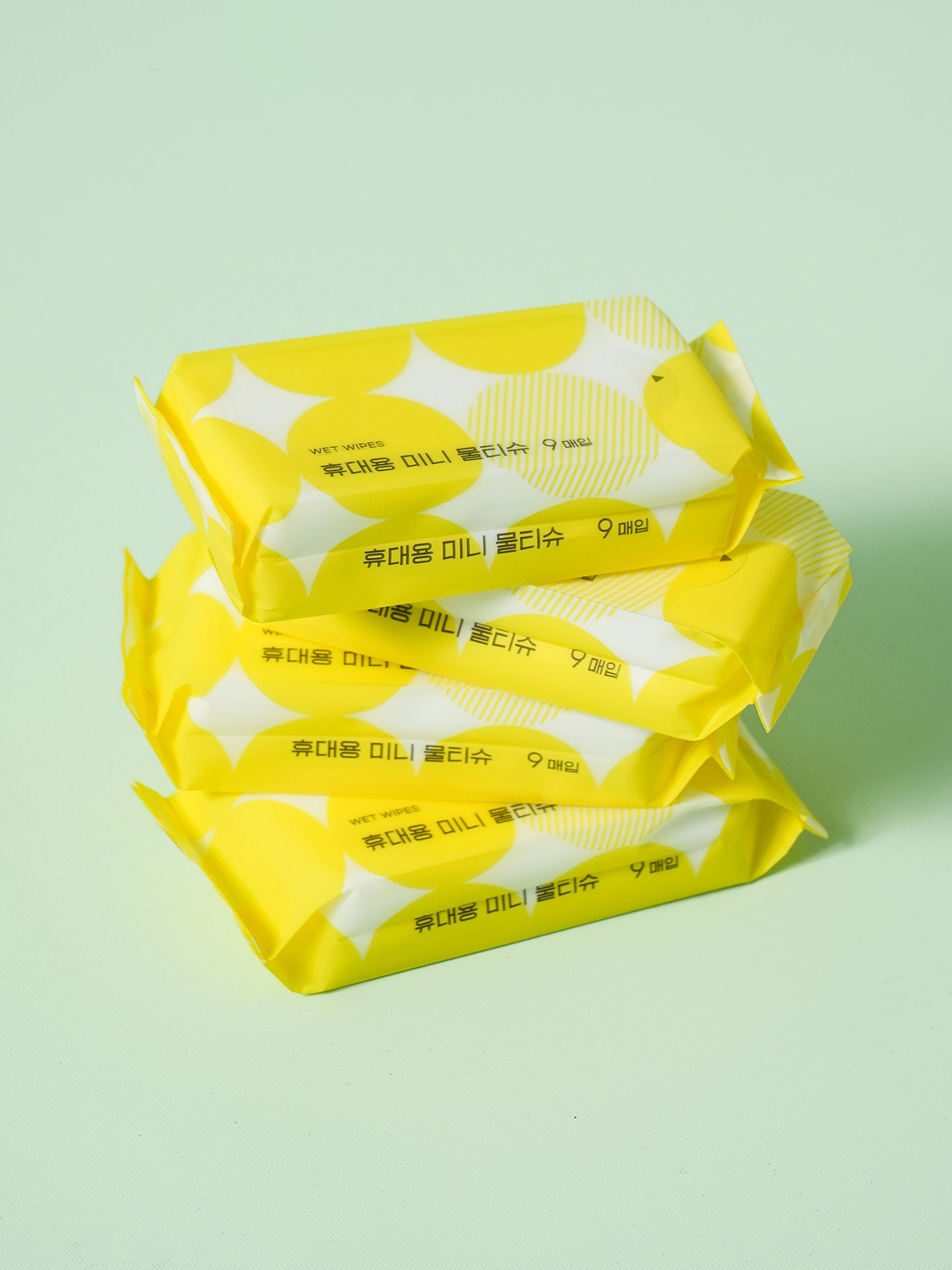 봄피크닉 미니 포켓 물티슈 9매 X 4개입
