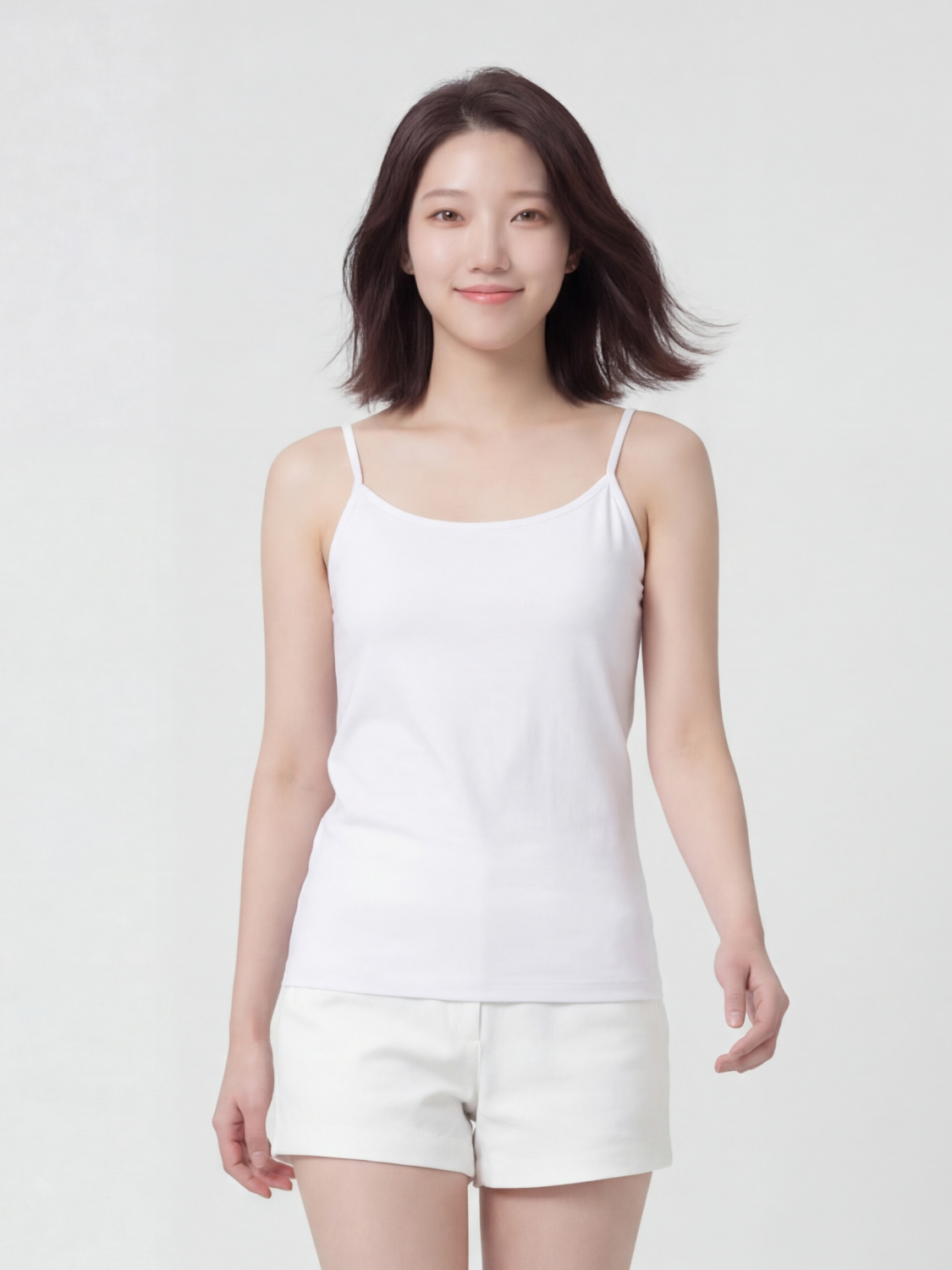 이지쿨 캡내장 냉감 캐미솔(L)(화이트)