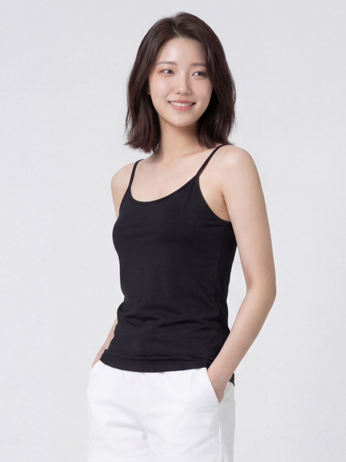 이지쿨 여성 아스킨 캐미솔(L)(블랙)