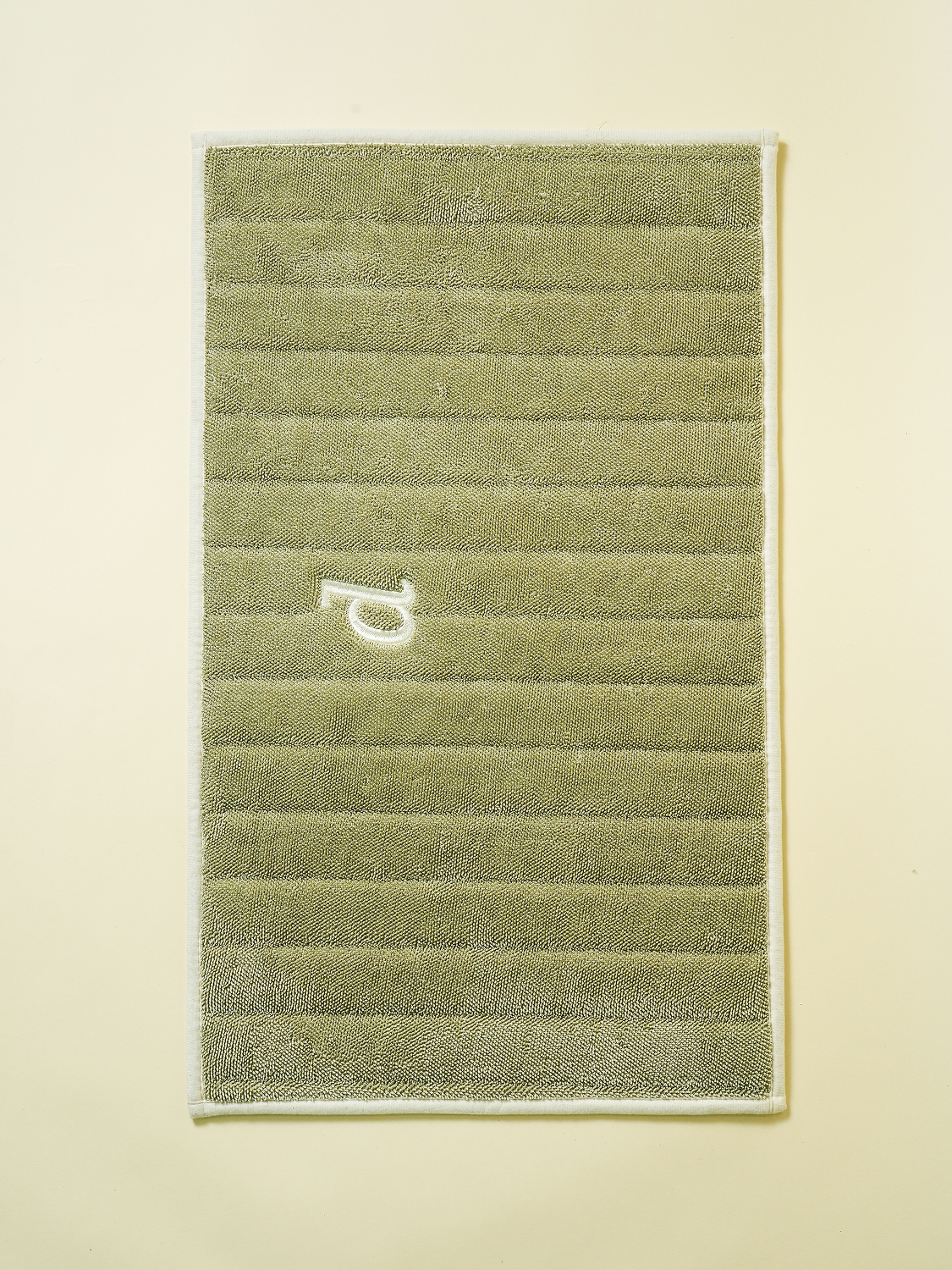 알파벳 자수 테리 발 매트 75 X 45 cm