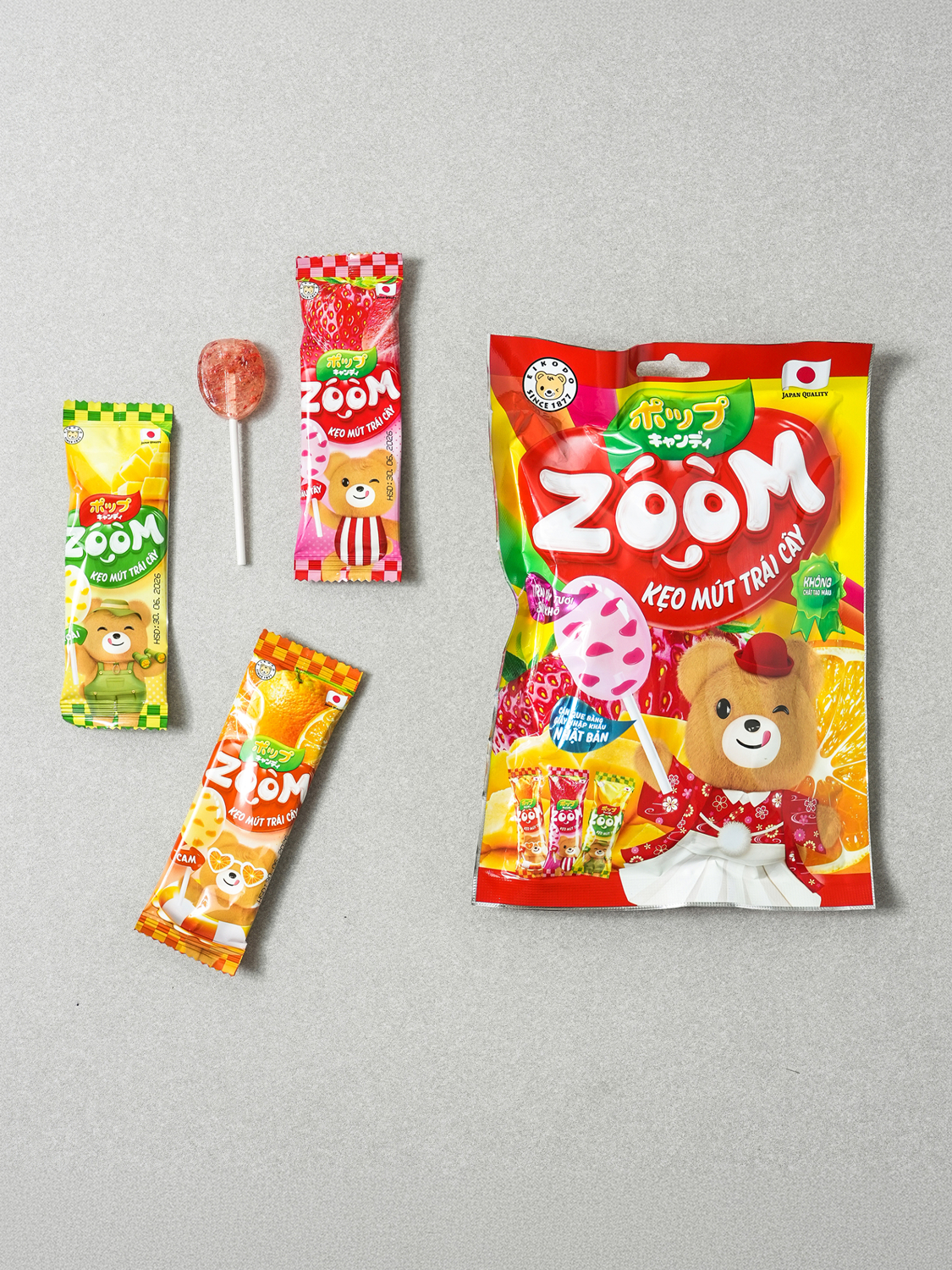 Леденцы Zoom со вкусом фруктов 72 г