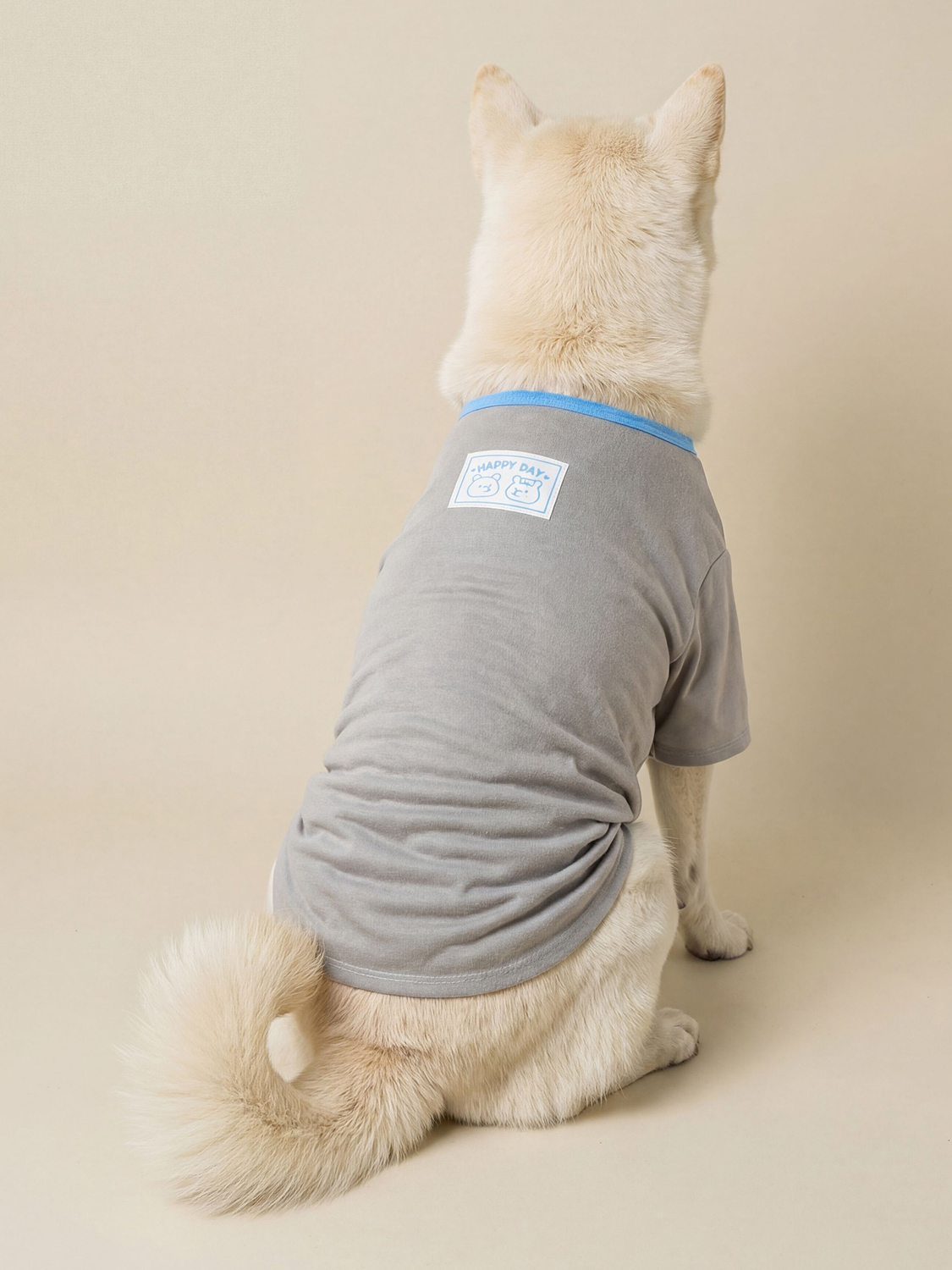 [펫] 목이 편한 반팔 셔츠 2XL
