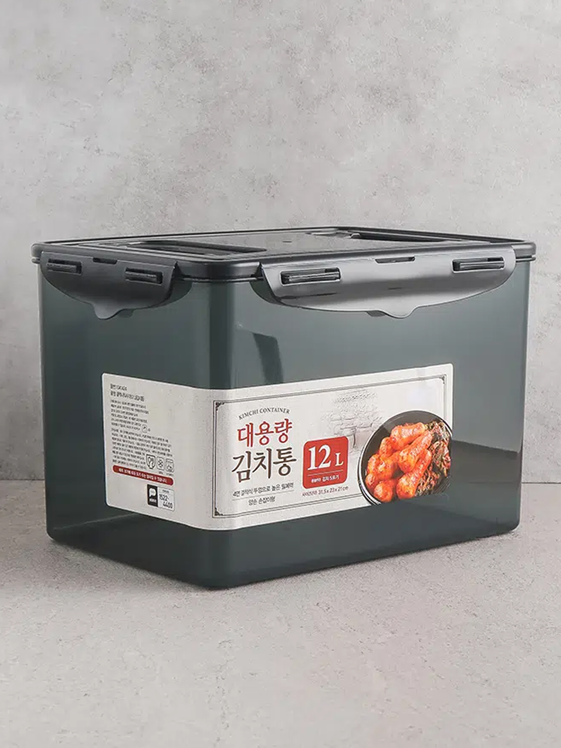 쿨맥시 직사각 밀폐 용기 김치통 12 L
