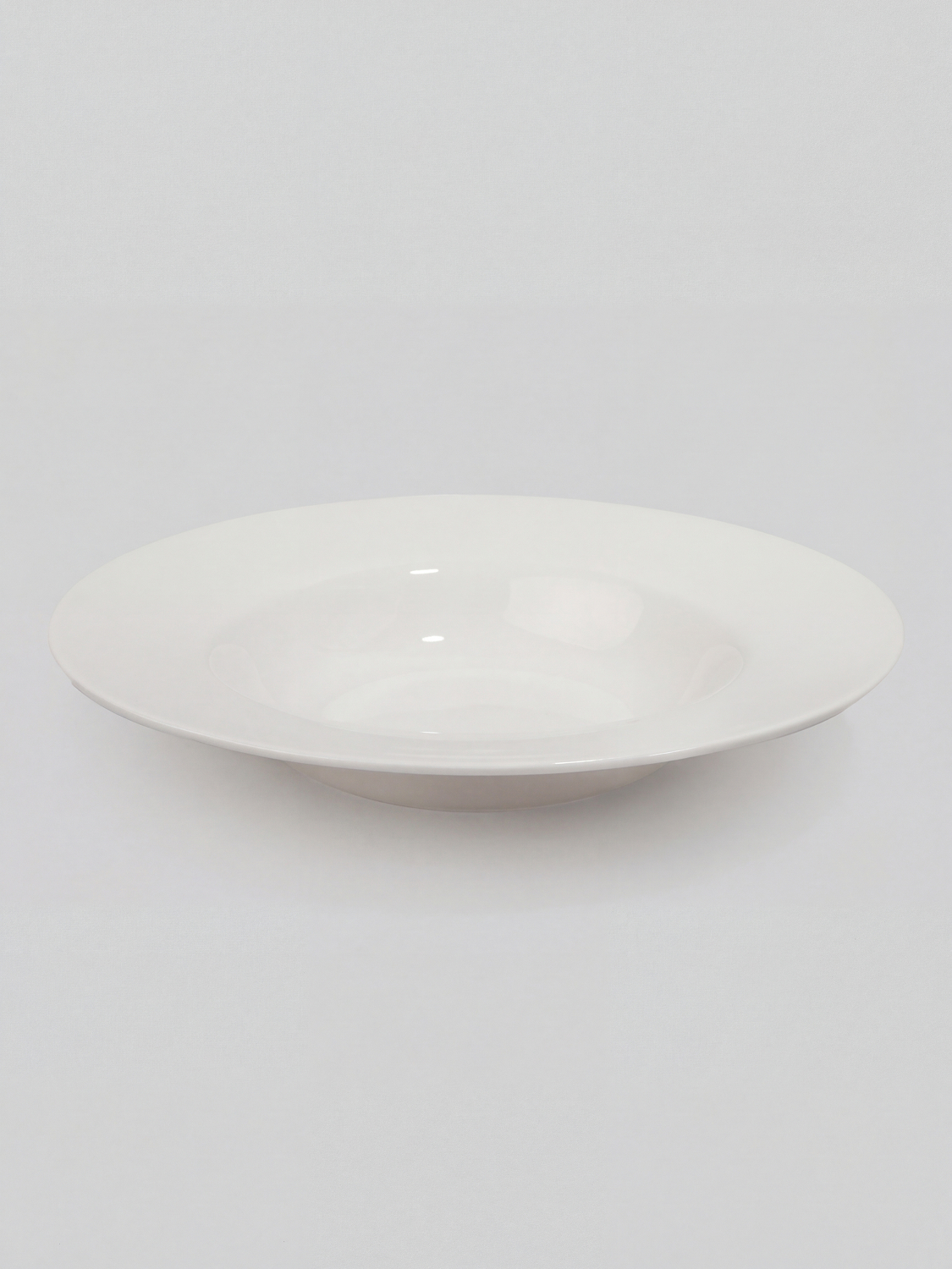순백 화이트 파스타 접시 (중)