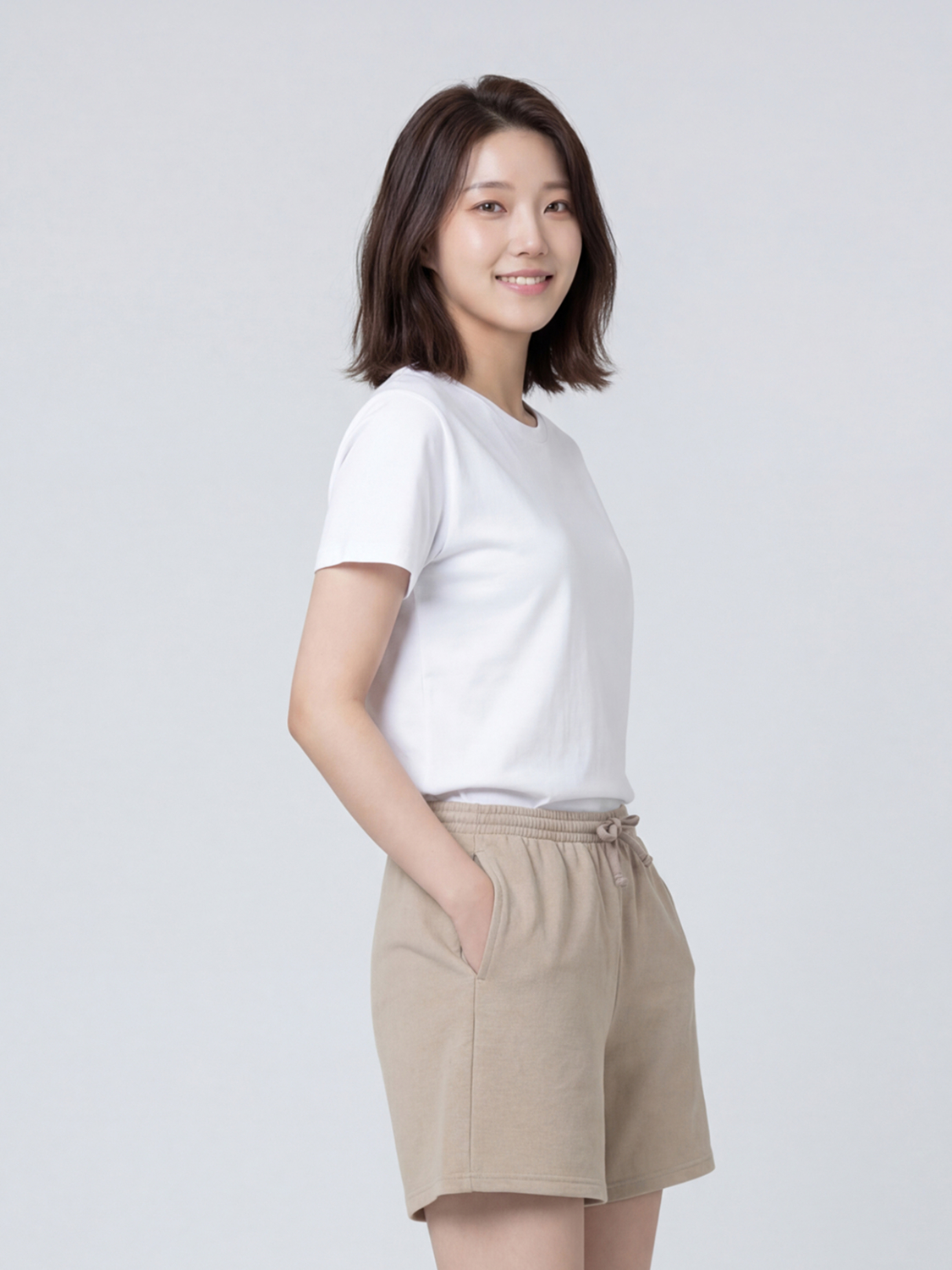 [UV 최대 98% 차단] 여성 소로나 반바지 M 베이지