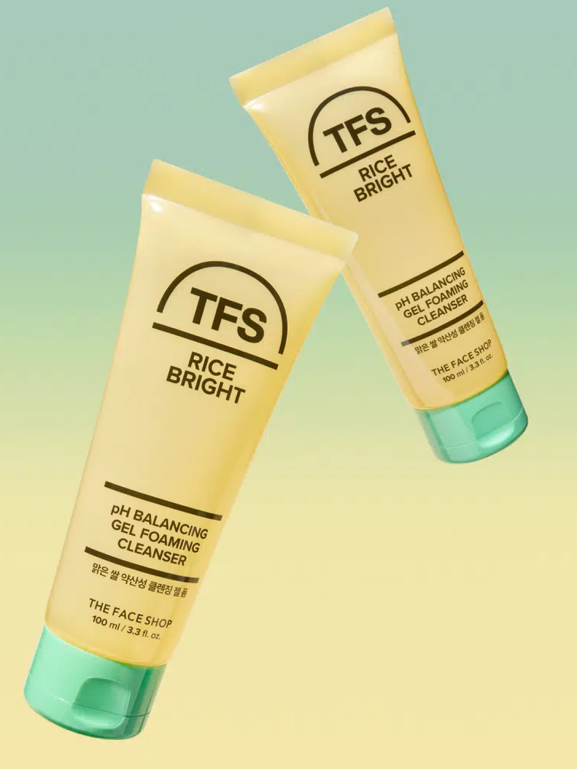 더페이스샵 맑은 쌀 약산성 클렌징 젤 폼 100 ml