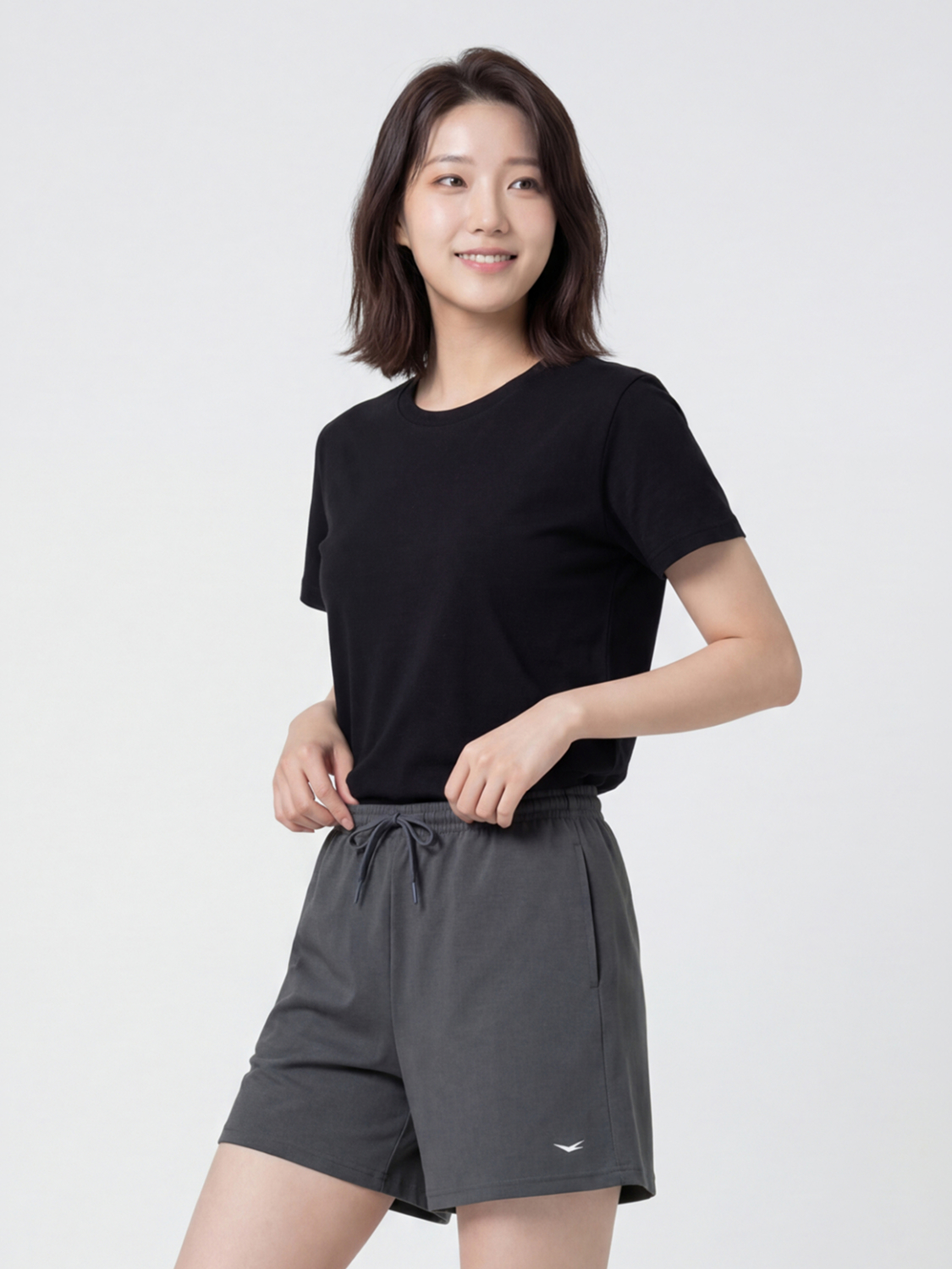 [UV 최대 98% 차단] 여성 소로나 반바지 L 딥그레이