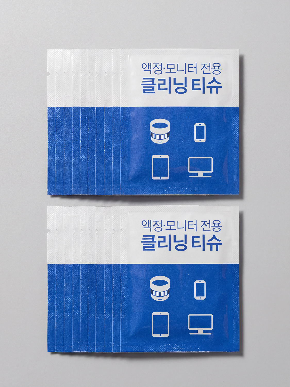 모니터 클리닝 일회용 티슈 20매