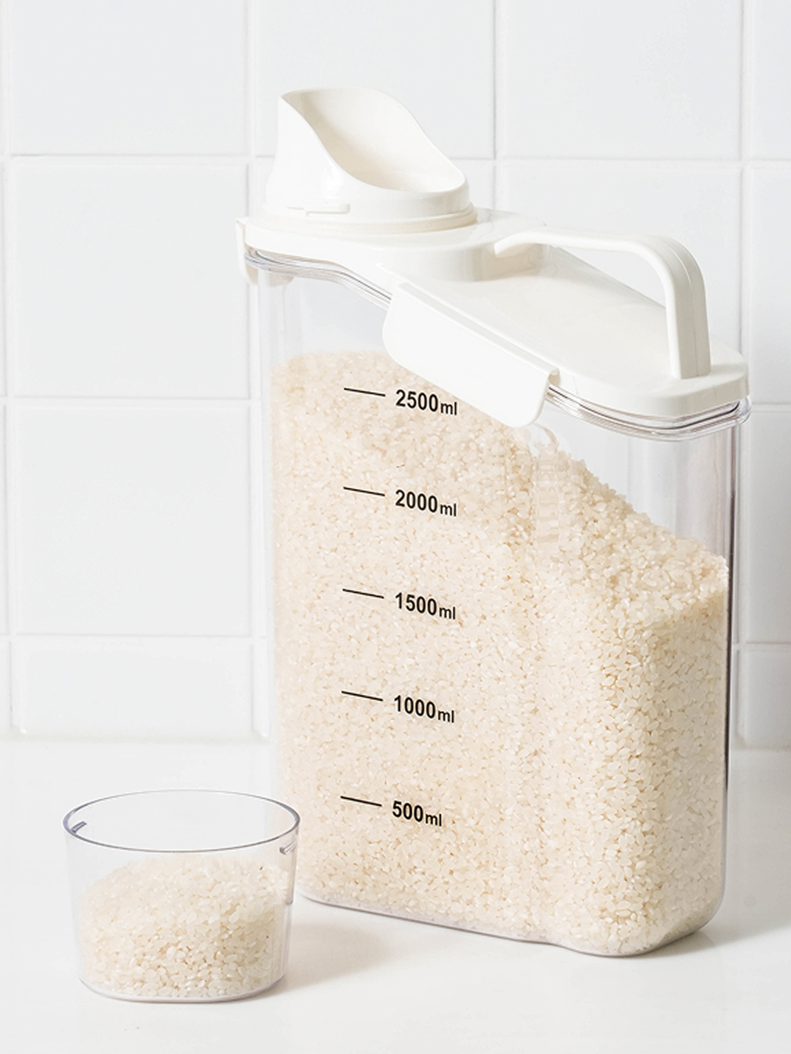 뚜껑 곡물 보관 용기 2.6 L