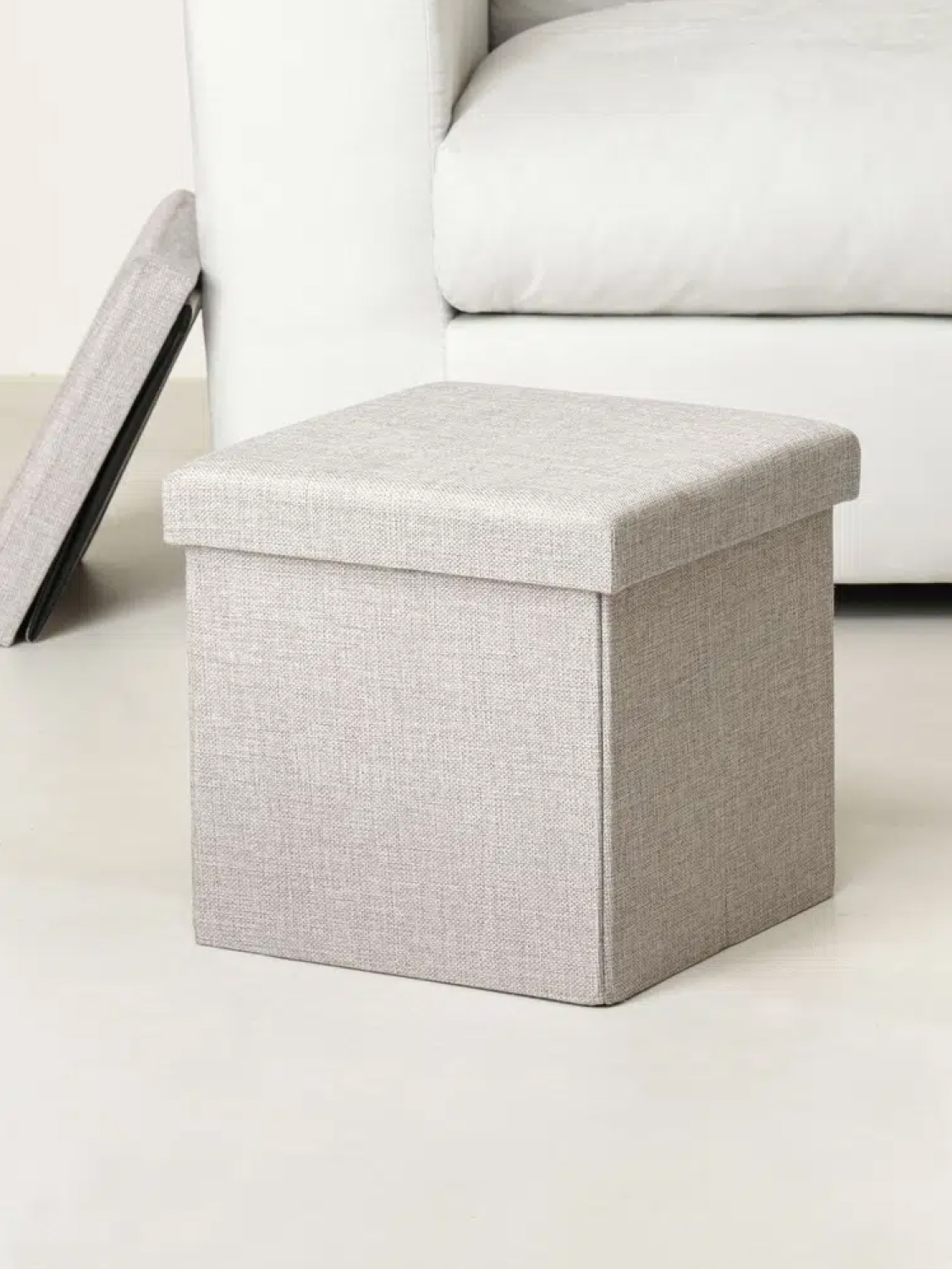 스툴 정사각 정리함 30.5 X 30.5 X 29.5 cm