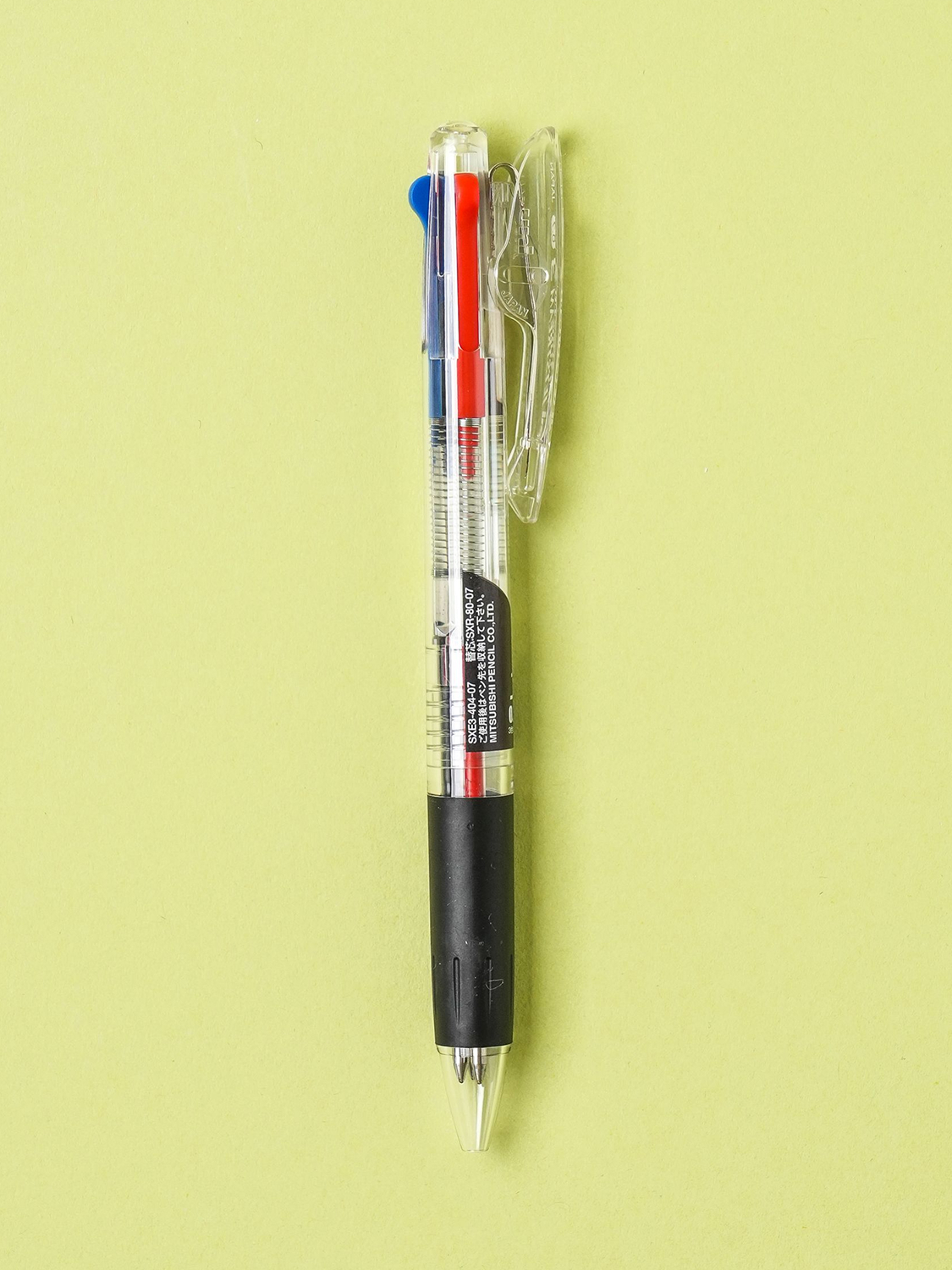 제트스트림 3색 볼펜 클리어 0.7 mm