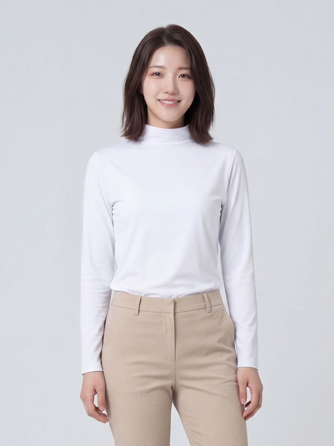 이지쿨 여성 반목 베이스 레이어(M)(화이트)