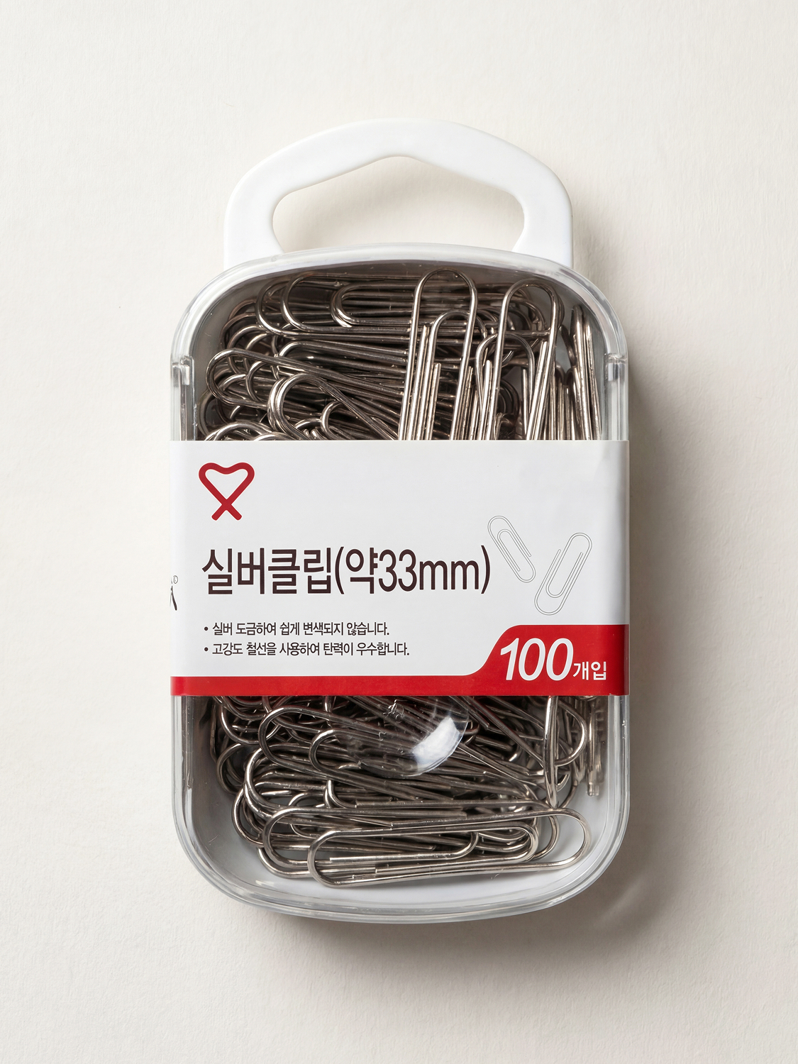 실버클립 33mm 100개입