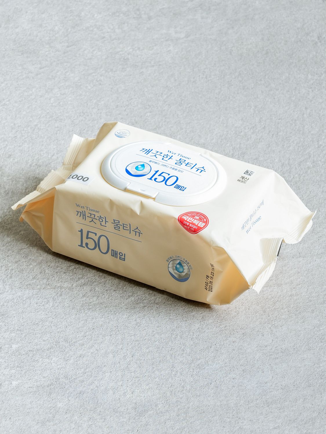에끌라 깨끗한 물티슈 150 매 (캡형)