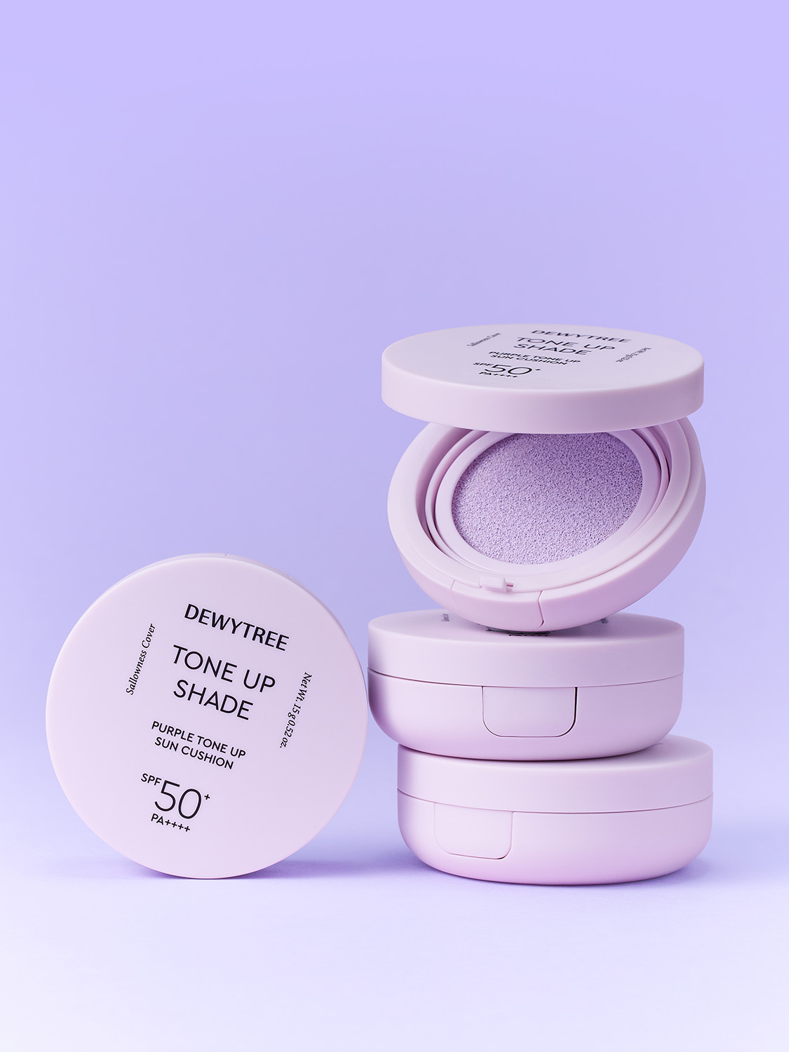Солнцезащитный кушон Dewytree Tone Up Shade Purple 15 г