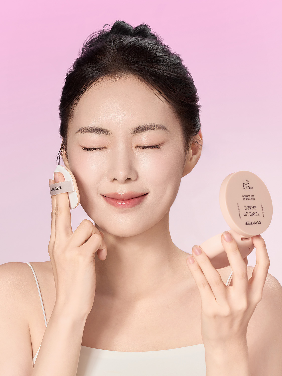 듀이트리 톤업쉐이드 핑크톤업 선쿠션 15 g